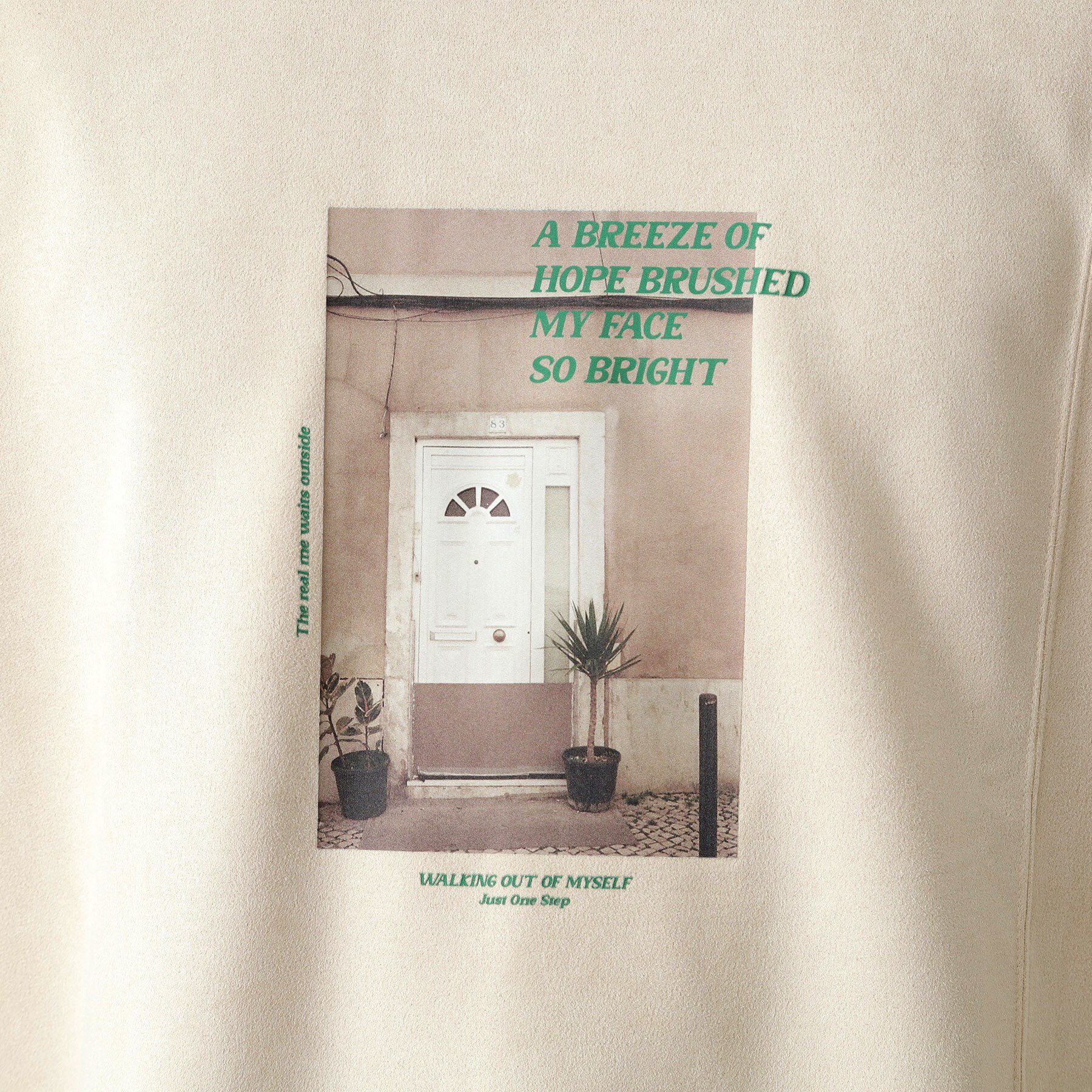 THE SHOP TK「スエード フォトプリントスウェット 【洗濯機OK】」|Tシャツ・カットソー|