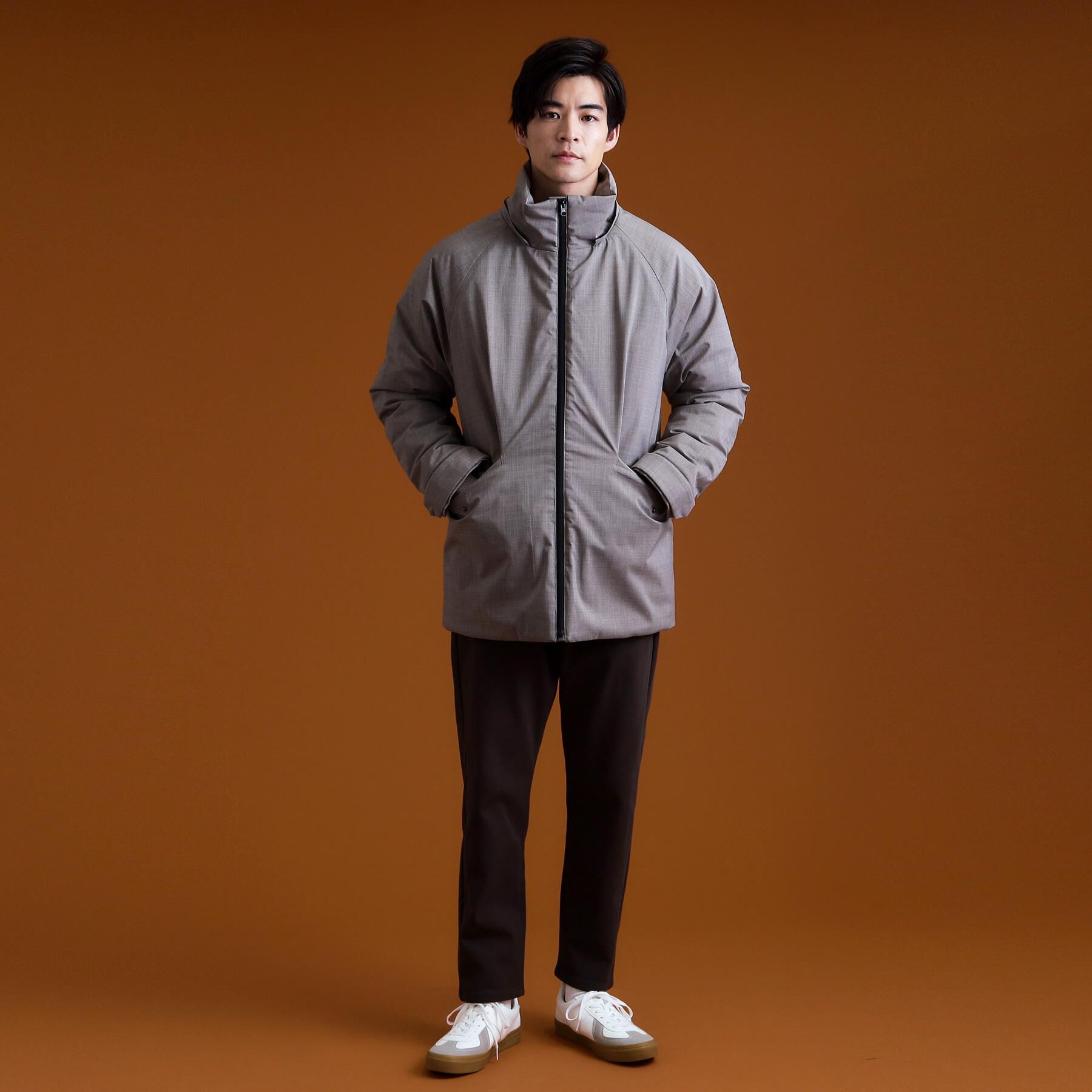 THE SHOP TK「【軽くて、暖かい】SORONA／ソロナ 中綿ブルゾン 防風/軽量/洗濯機OK/フード脱着可」|ブルゾン・スタジャン|