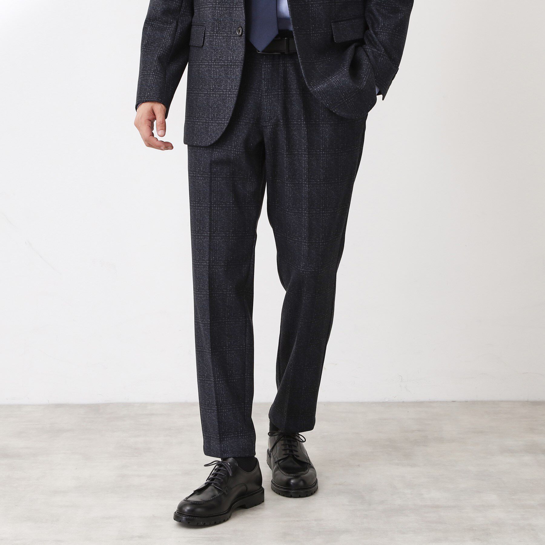 THE SHOP TK「起毛TRジャージスラックス【洗濯機OK／ストレッチ／セットアップ可】」|その他|ネイビー(294)