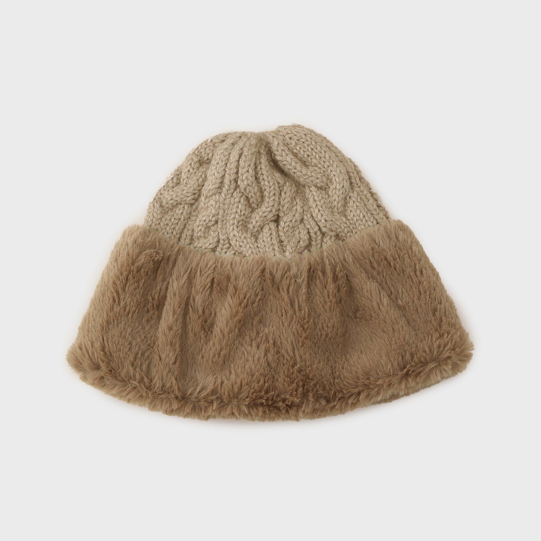 THE SHOP TK「フェイクファートーク風スフレワッチ」|ニット帽|