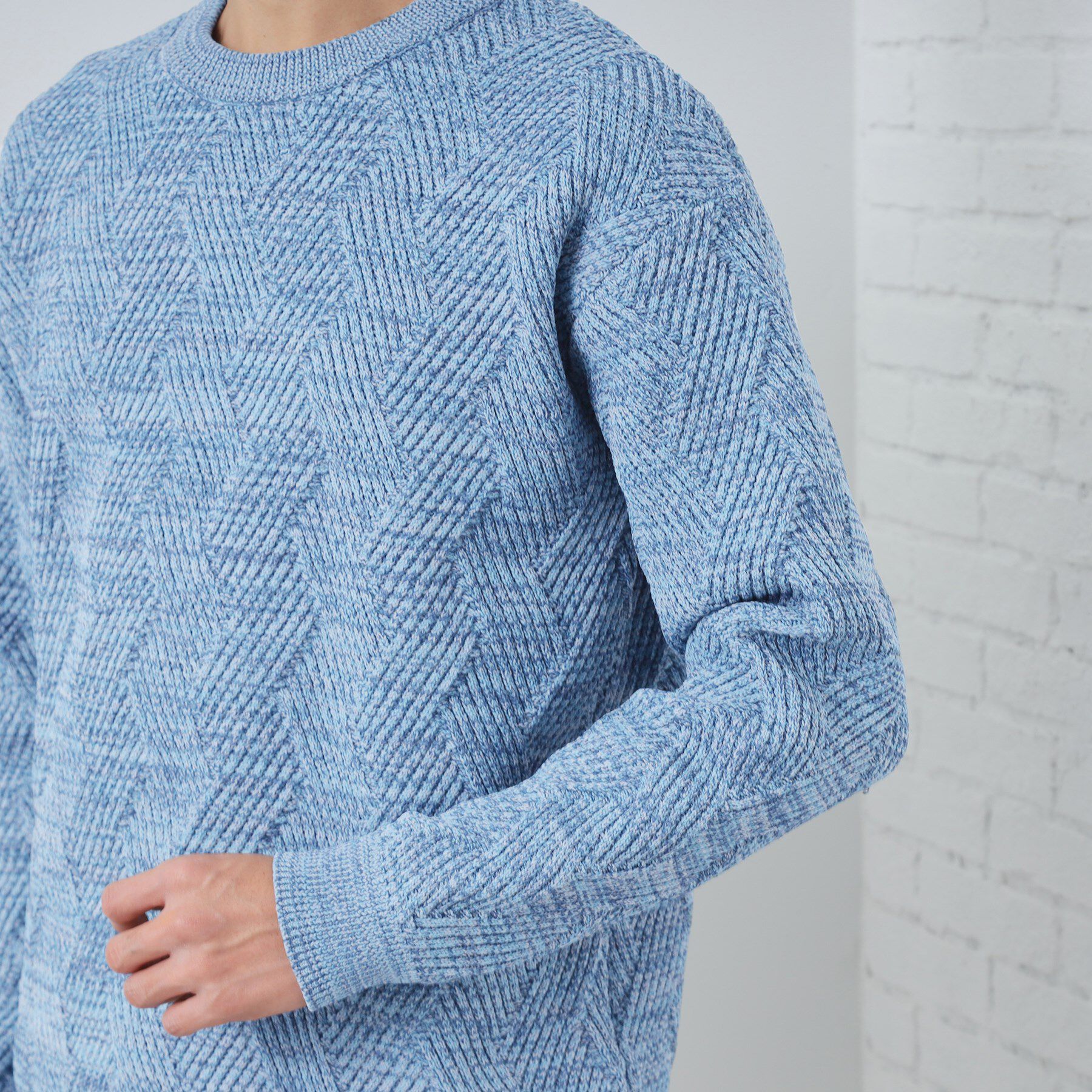 THE SHOP TK「【頑張りすぎないオシャレ】ミックスヤーンニット　洗濯機OK／軽量」|ニット・セーター|