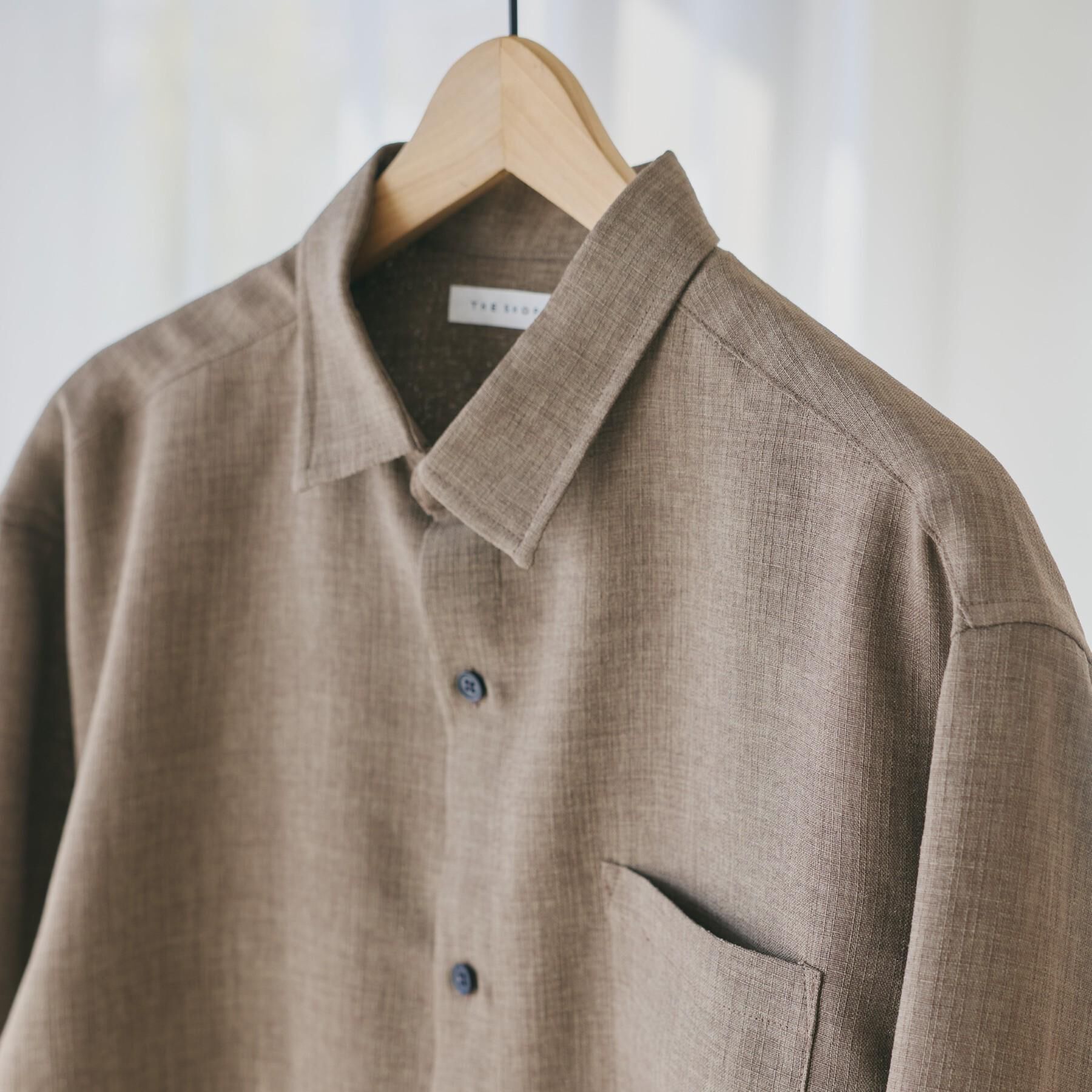 THE SHOP TK「【LINO FINE】リネンライク 長袖シャツ UVカット/イージーケア/吸水速乾/洗濯機OK」|シャツ・ブラウス|