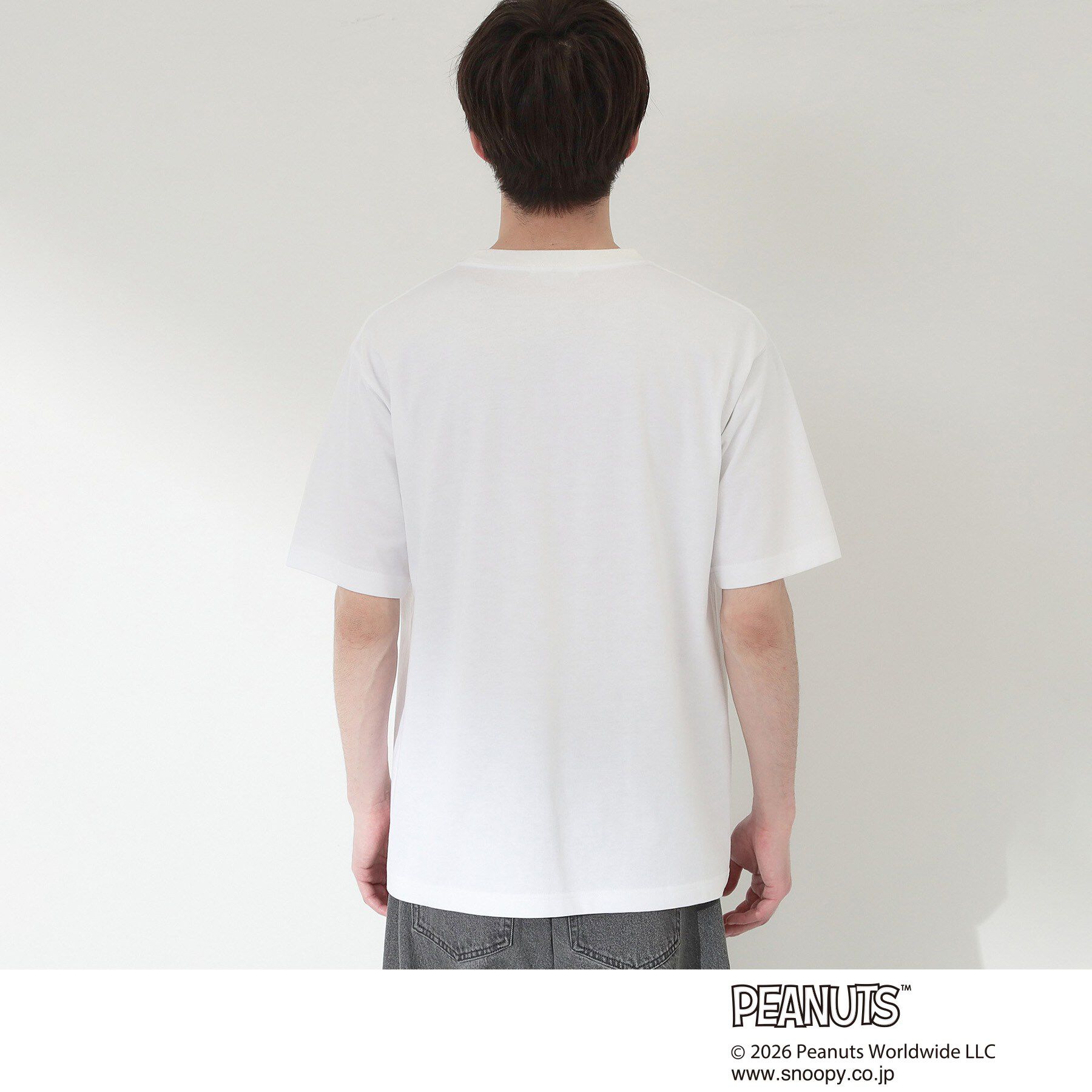 THE SHOP TK「PEANUTS ／ ピーナッツ スヌーピー ワンポイント刺繍 半袖Tシャツ」|Tシャツ・カットソー|