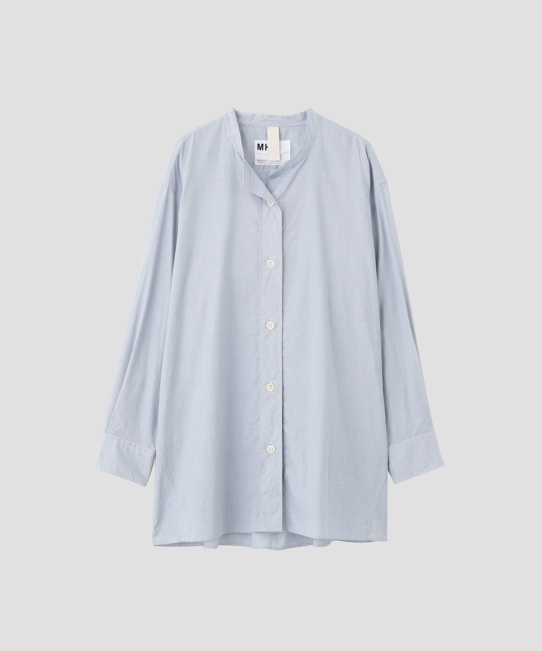 MHL.「WORN COTTON HAIRLINE STRIPE SHIRT」|シャツ・ブラウス|