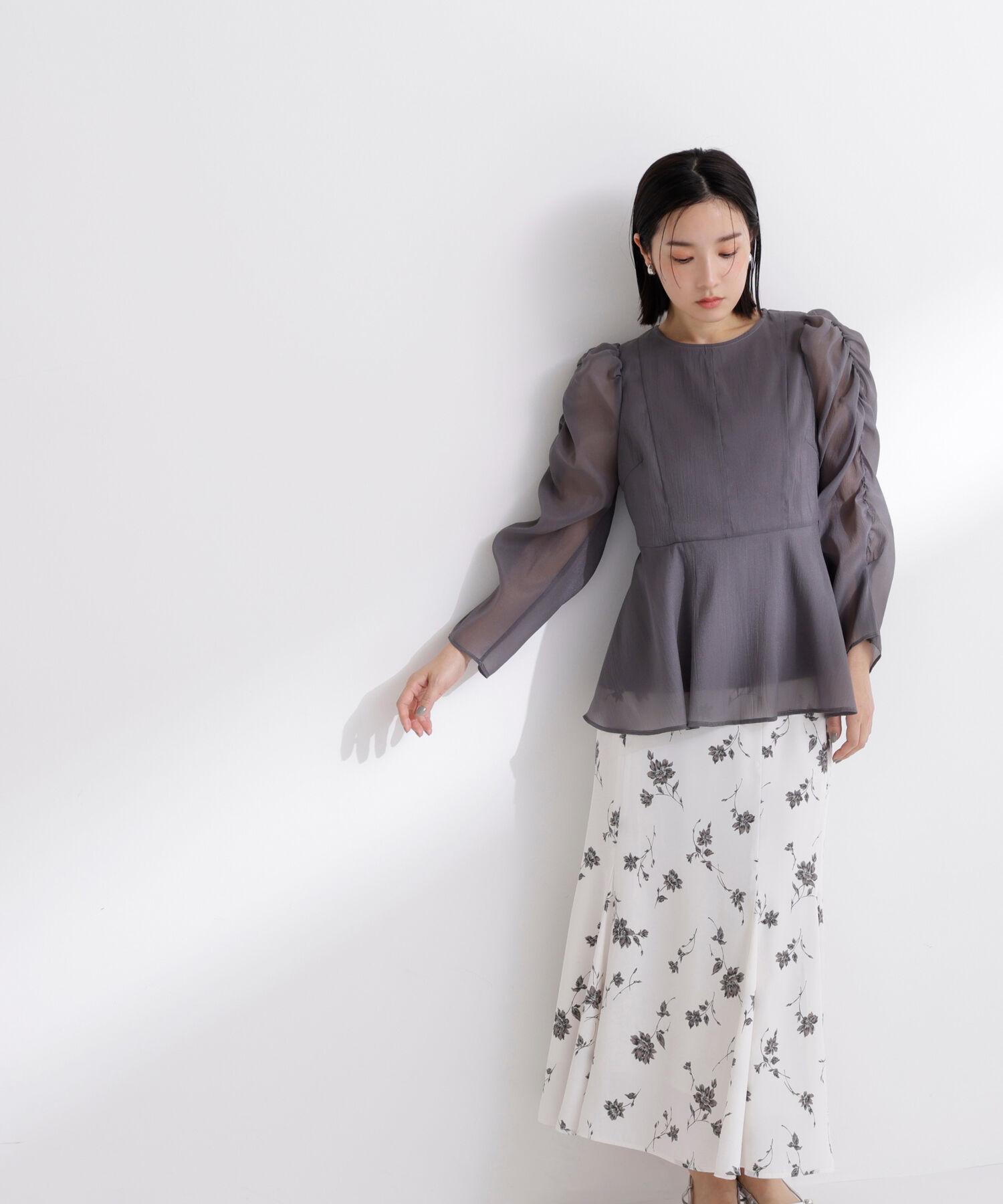  「シアーペプラムブラウス」|シャツ・ブラウス|