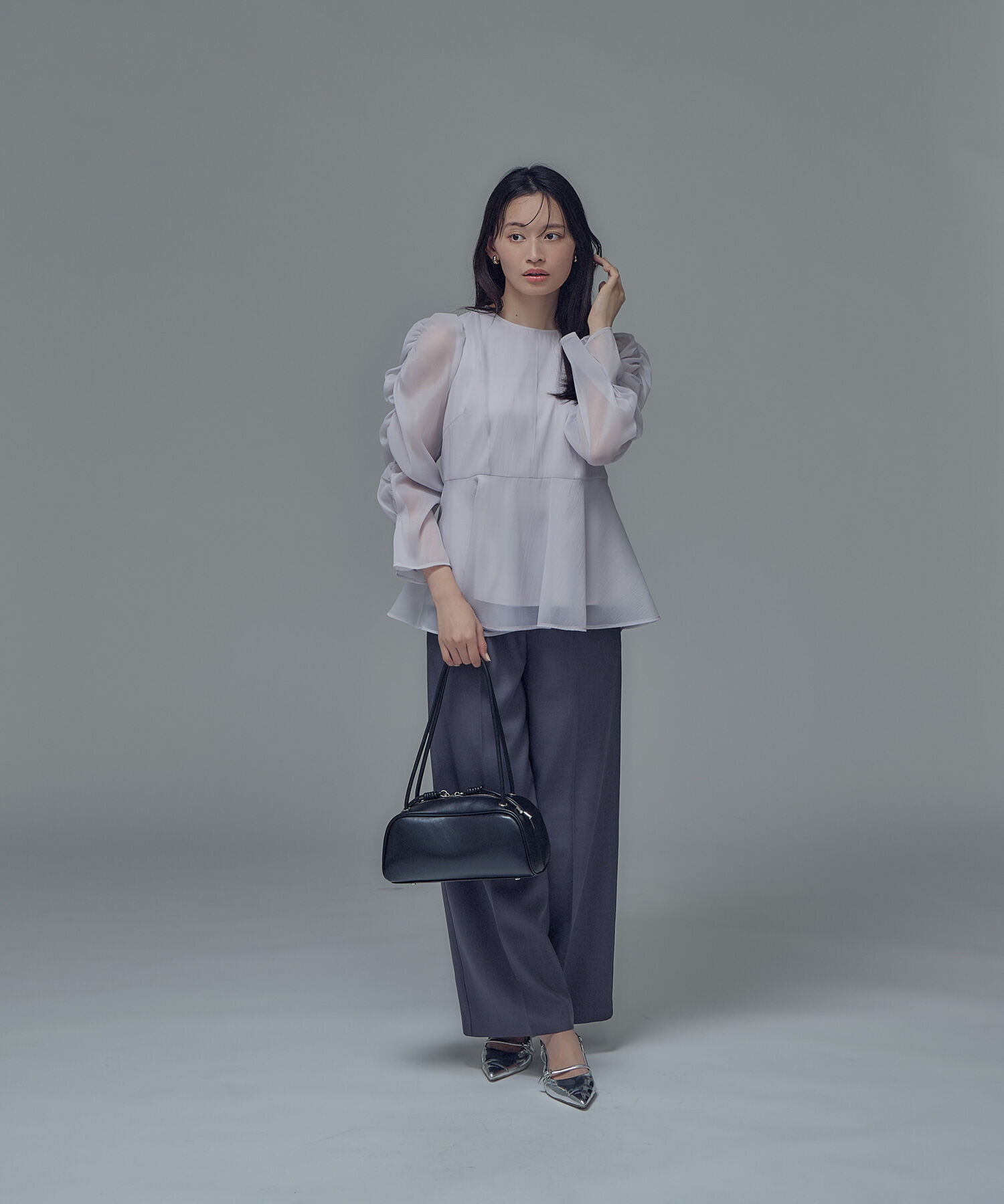  「シアーペプラムブラウス」|シャツ・ブラウス|