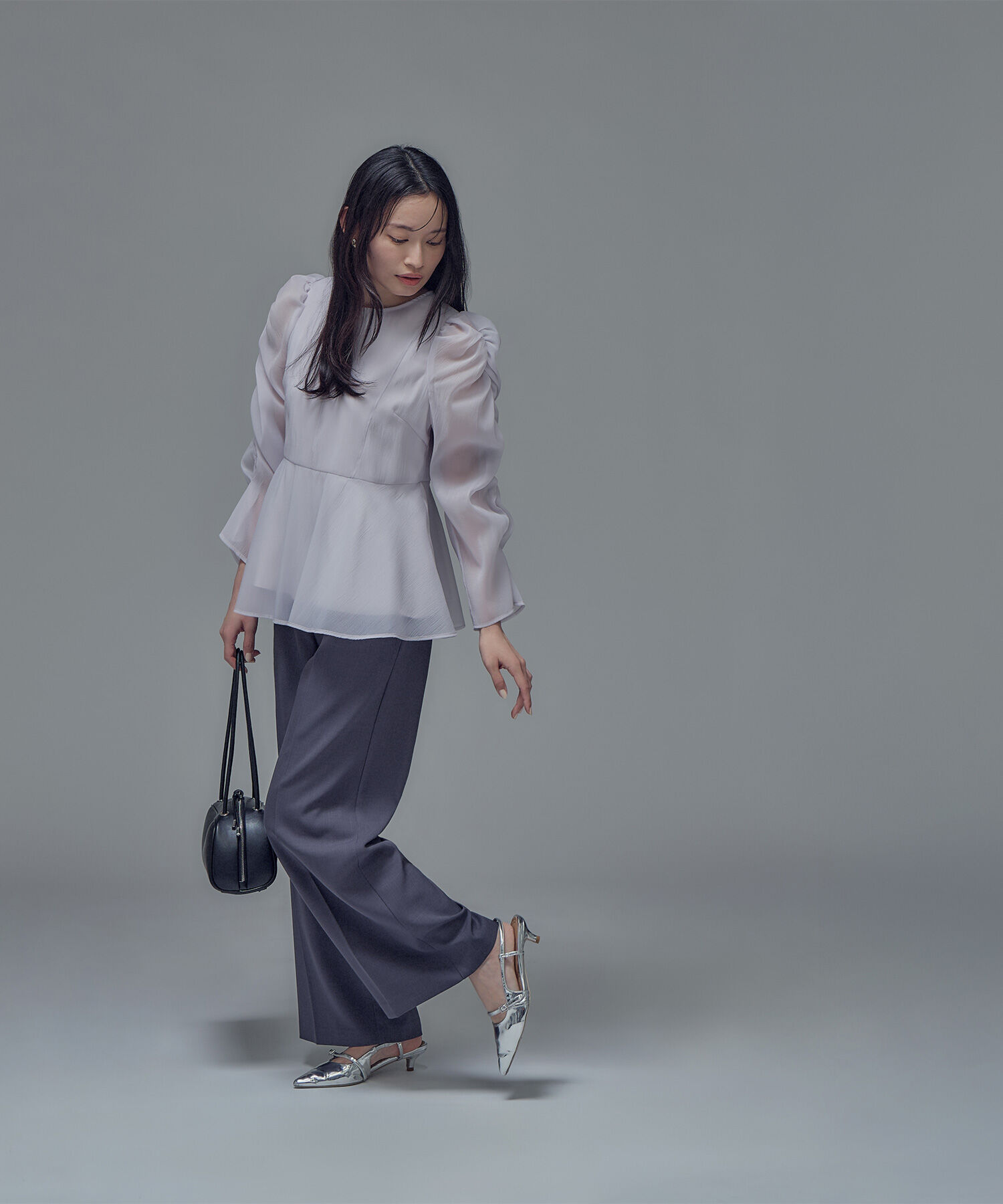  「シアーペプラムブラウス」|シャツ・ブラウス|