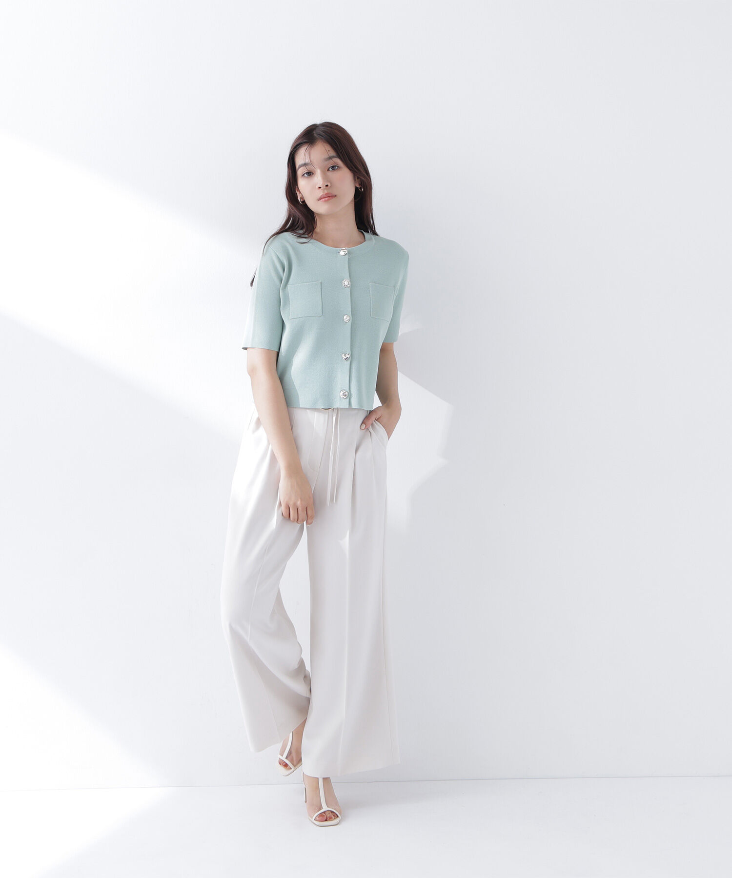  「ダブルベルトワイドパンツ」|その他|