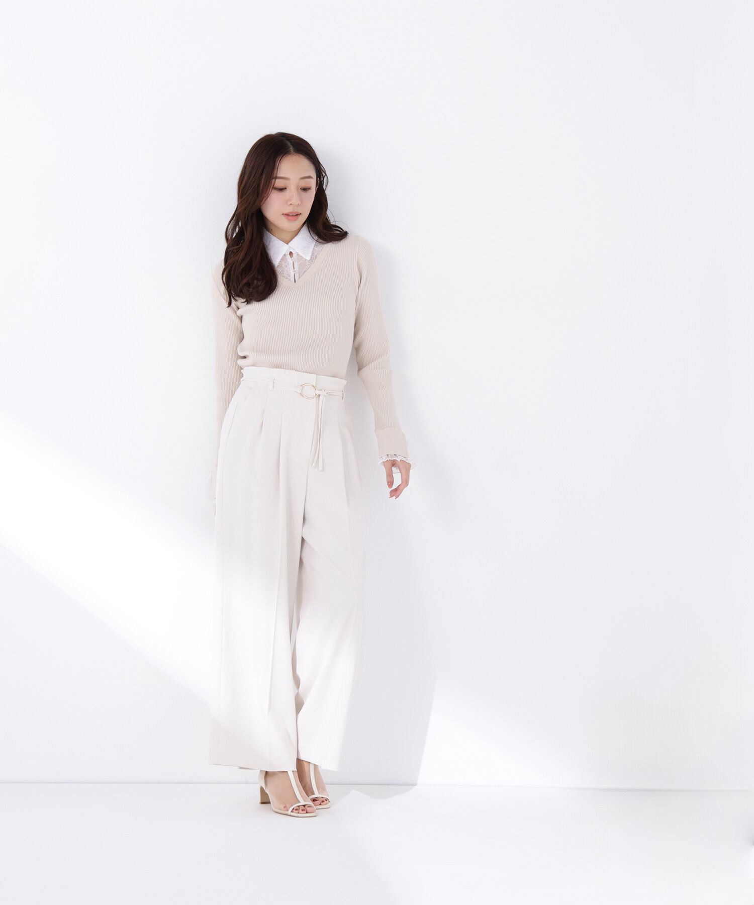  「ダブルベルトワイドパンツ」|その他|