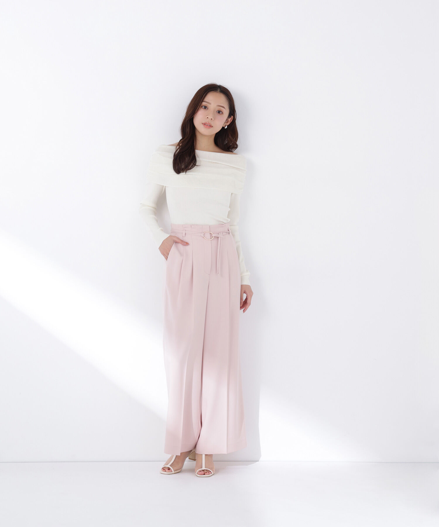  「ダブルベルトワイドパンツ」|その他|