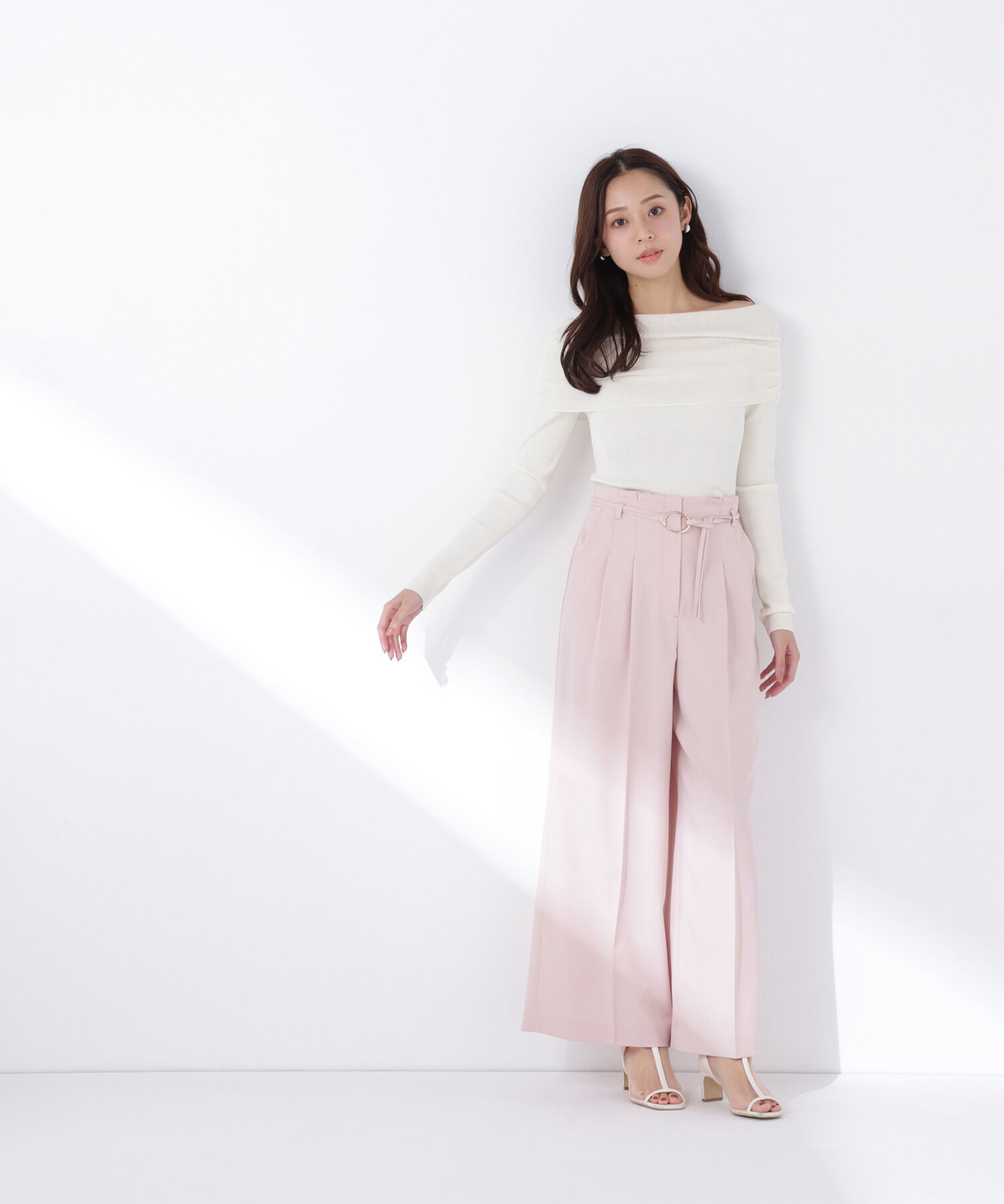  「ダブルベルトワイドパンツ」|その他|