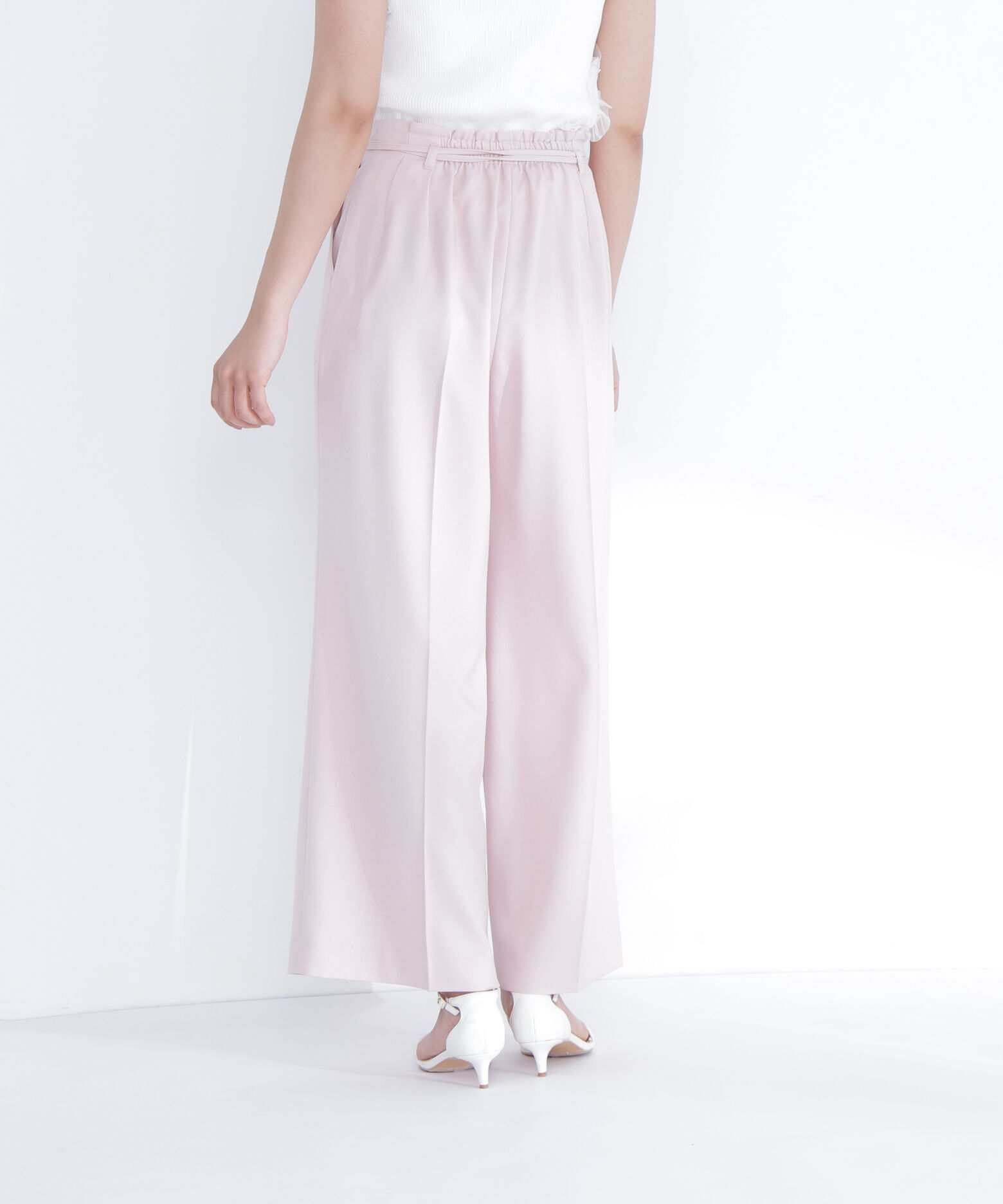  「ダブルベルトワイドパンツ」|その他|