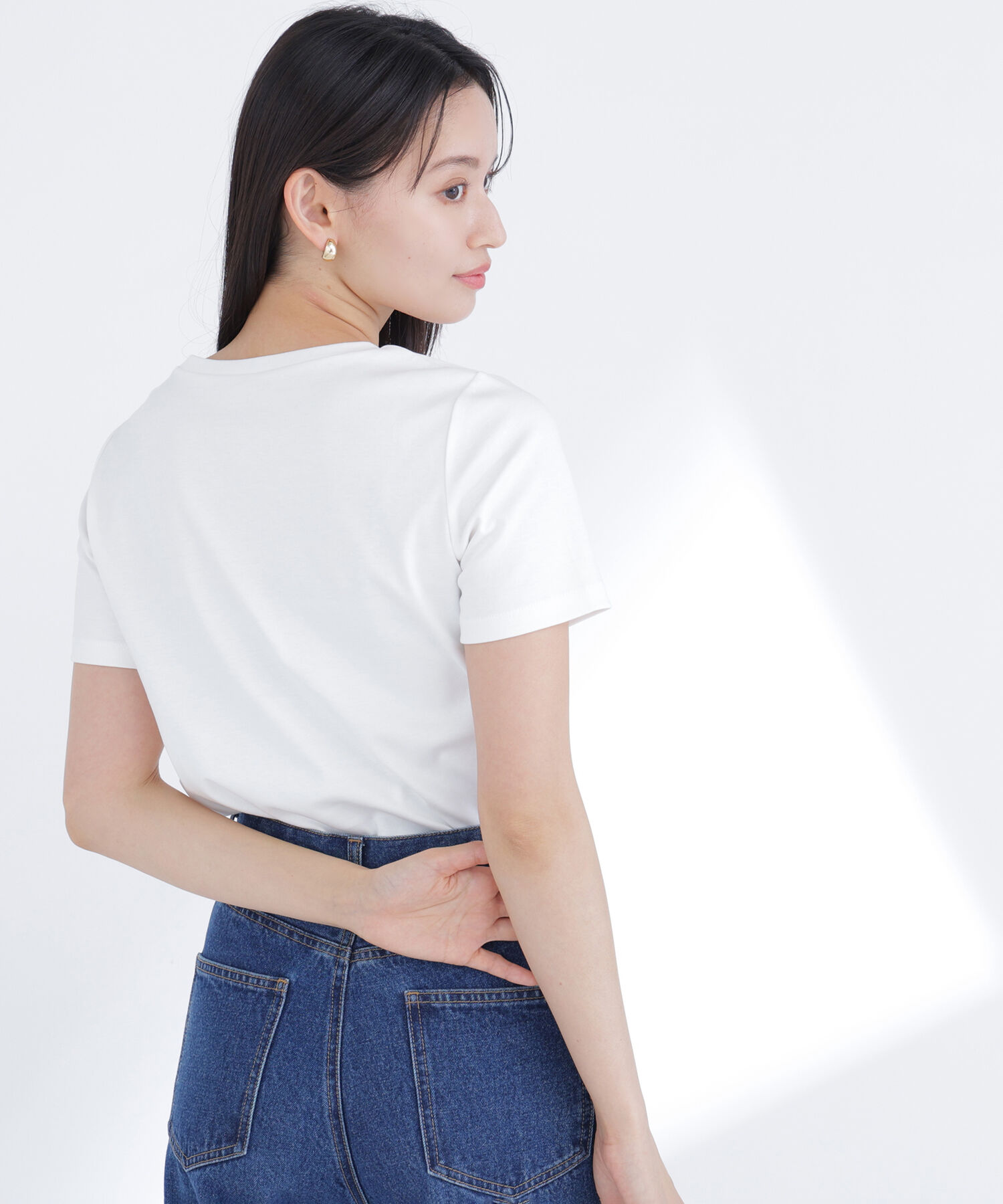  「ベーシックTシャツ フェイクポケット付き」|Tシャツ・カットソー|