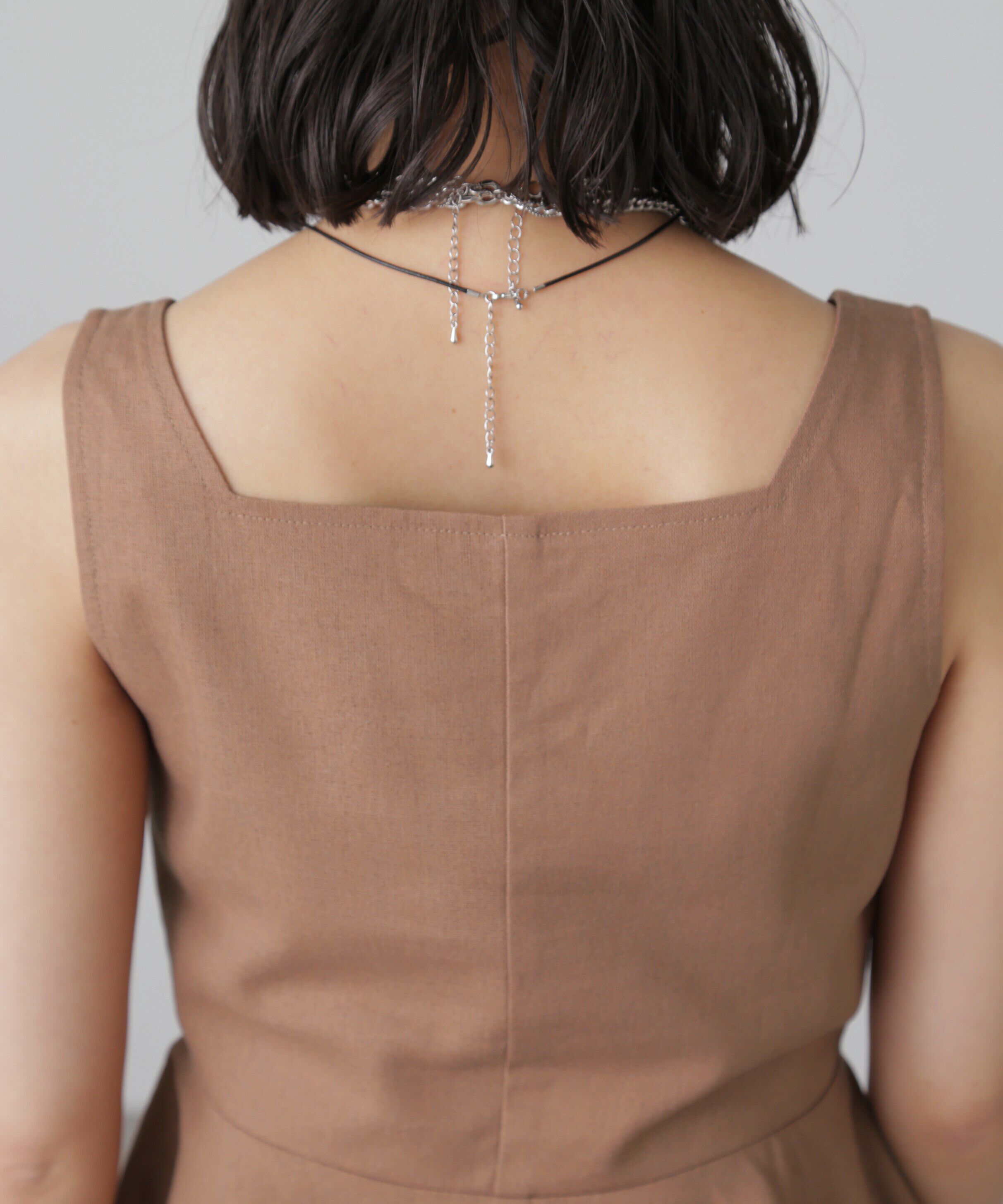  「リネンアシメボタンペプラムブラウス」|シャツ・ブラウス|