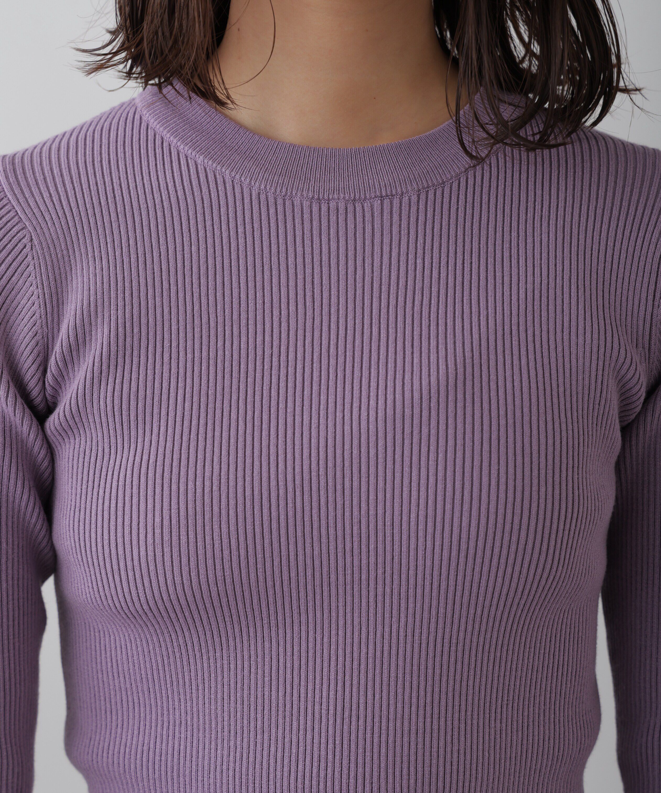  「〈洗える〉マシンウォッシャブルクルーネックニット」|ニット・セーター|