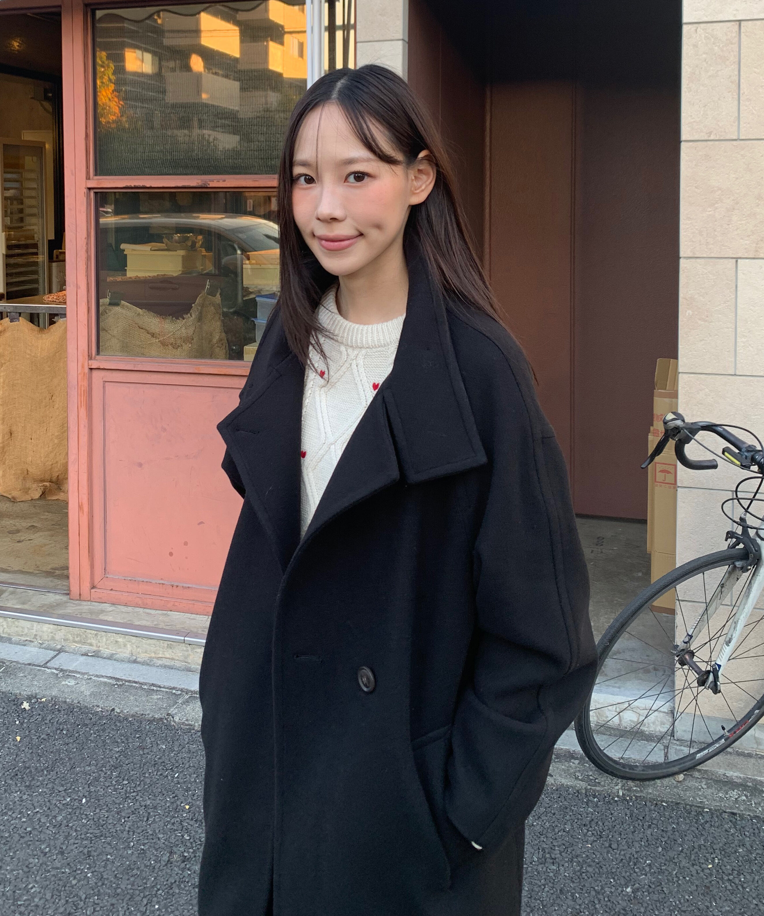  「[累計販売5000枚！選べる4色]スタンドカラーメルトンロングコート」|その他|