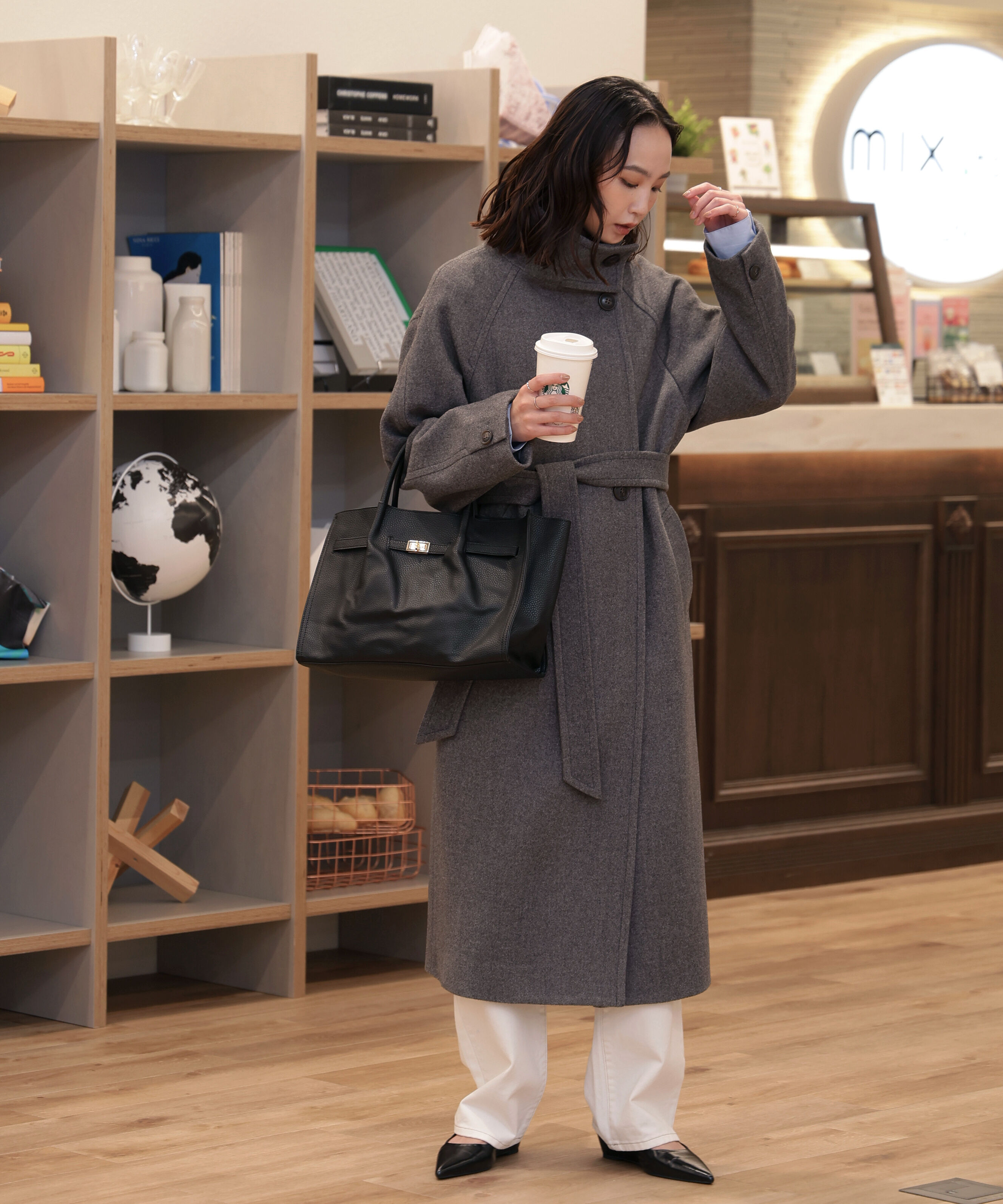  「[累計販売5000枚！選べる4色]スタンドカラーメルトンロングコート」|その他|