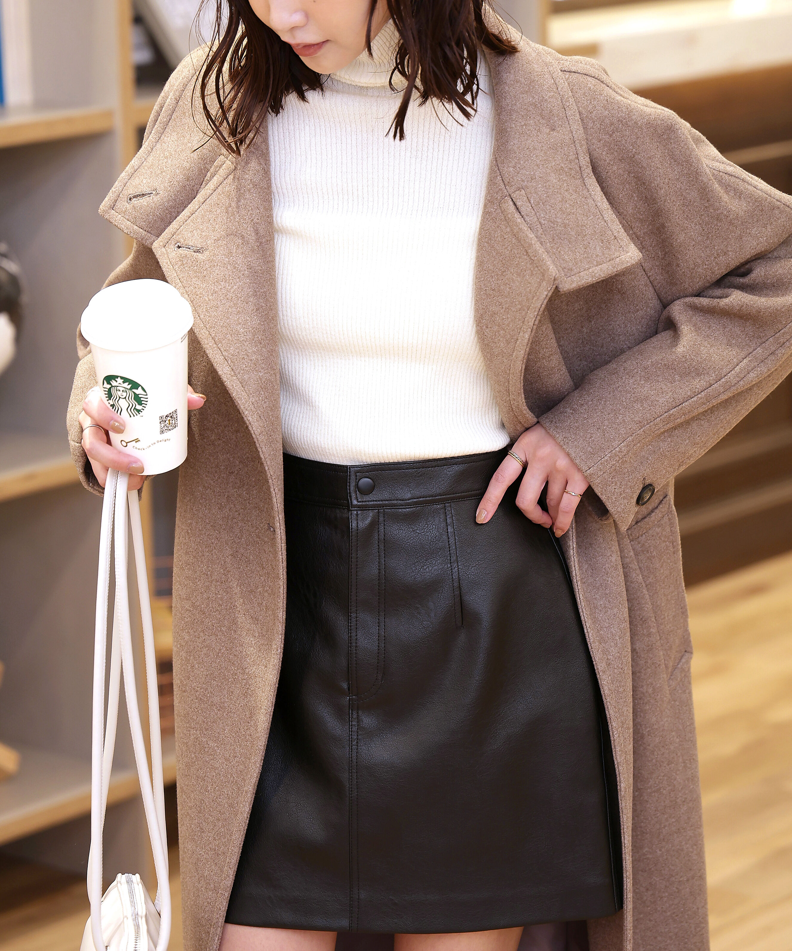  「[累計販売5000枚！選べる4色]スタンドカラーメルトンロングコート」|その他|