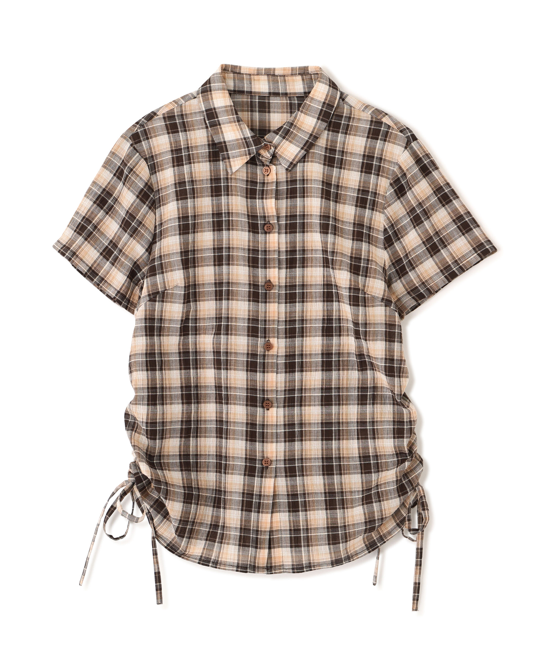  「ドロストチェックシャツ」|シャツ・ブラウス|