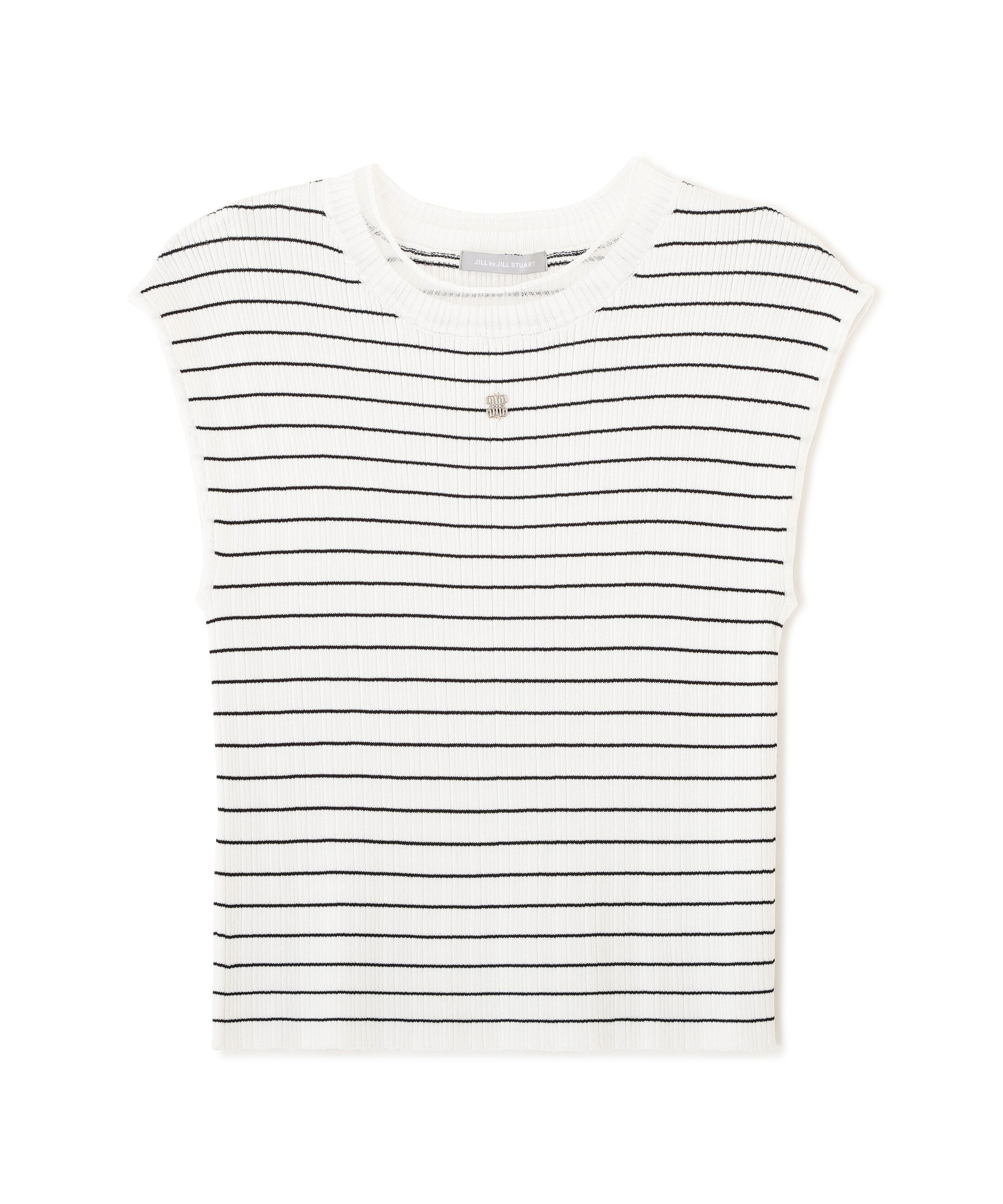  「シアートリムボトルネックノースリーブニット」|ニット・セーター|ホワイトボー 1