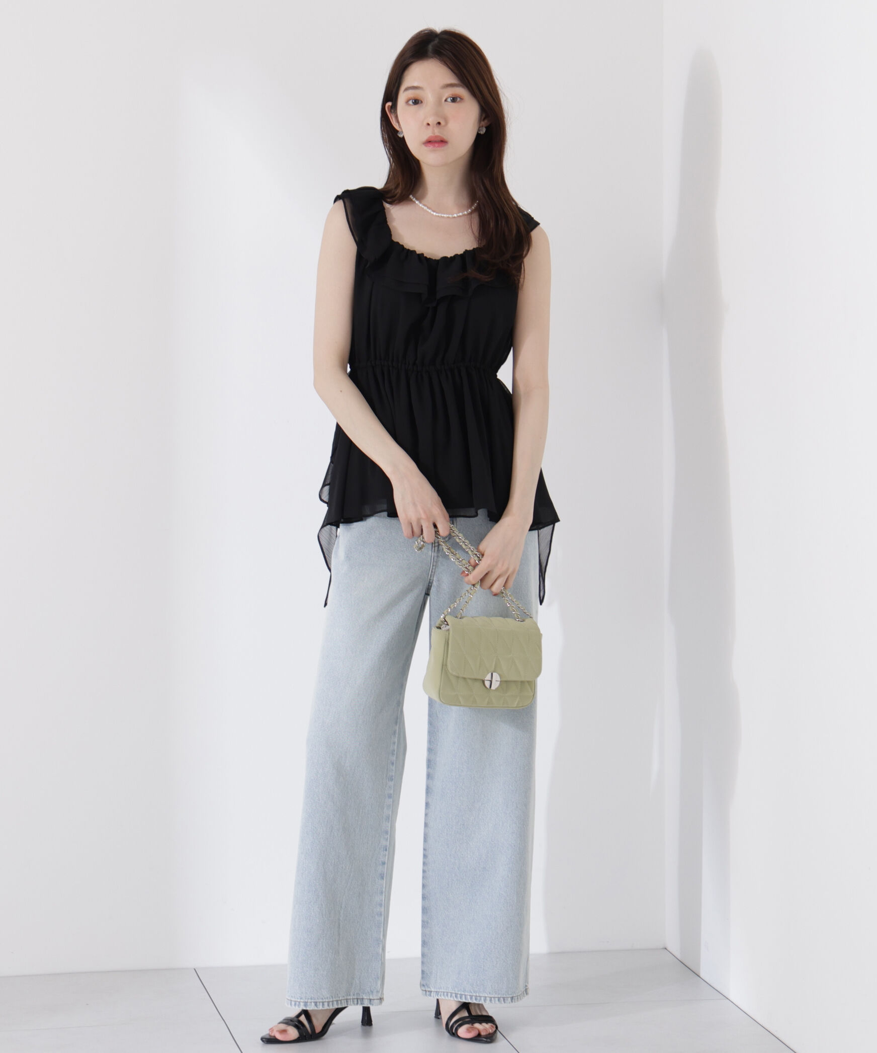 PROPORTION BODY DRESSING「＜ウォッシャブル＞フリルギャザーブラウス」|シャツ・ブラウス|