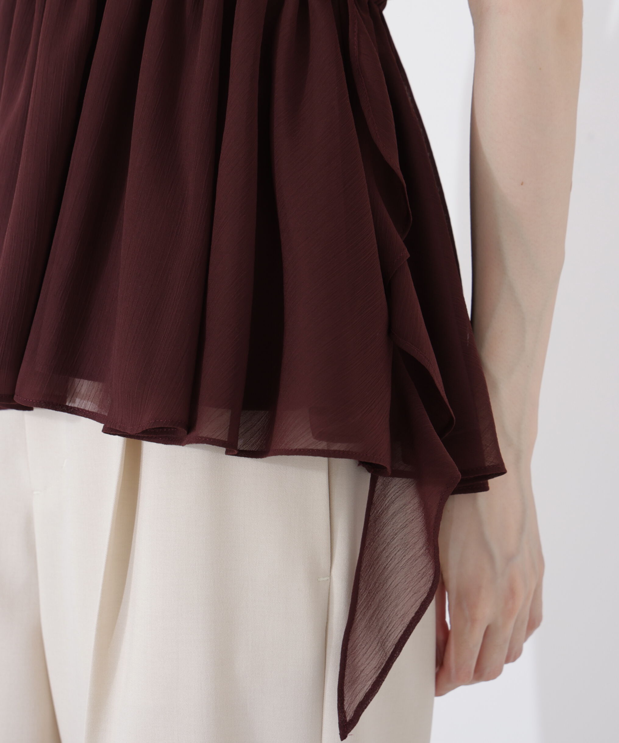 PROPORTION BODY DRESSING「＜ウォッシャブル＞フリルギャザーブラウス」|シャツ・ブラウス|