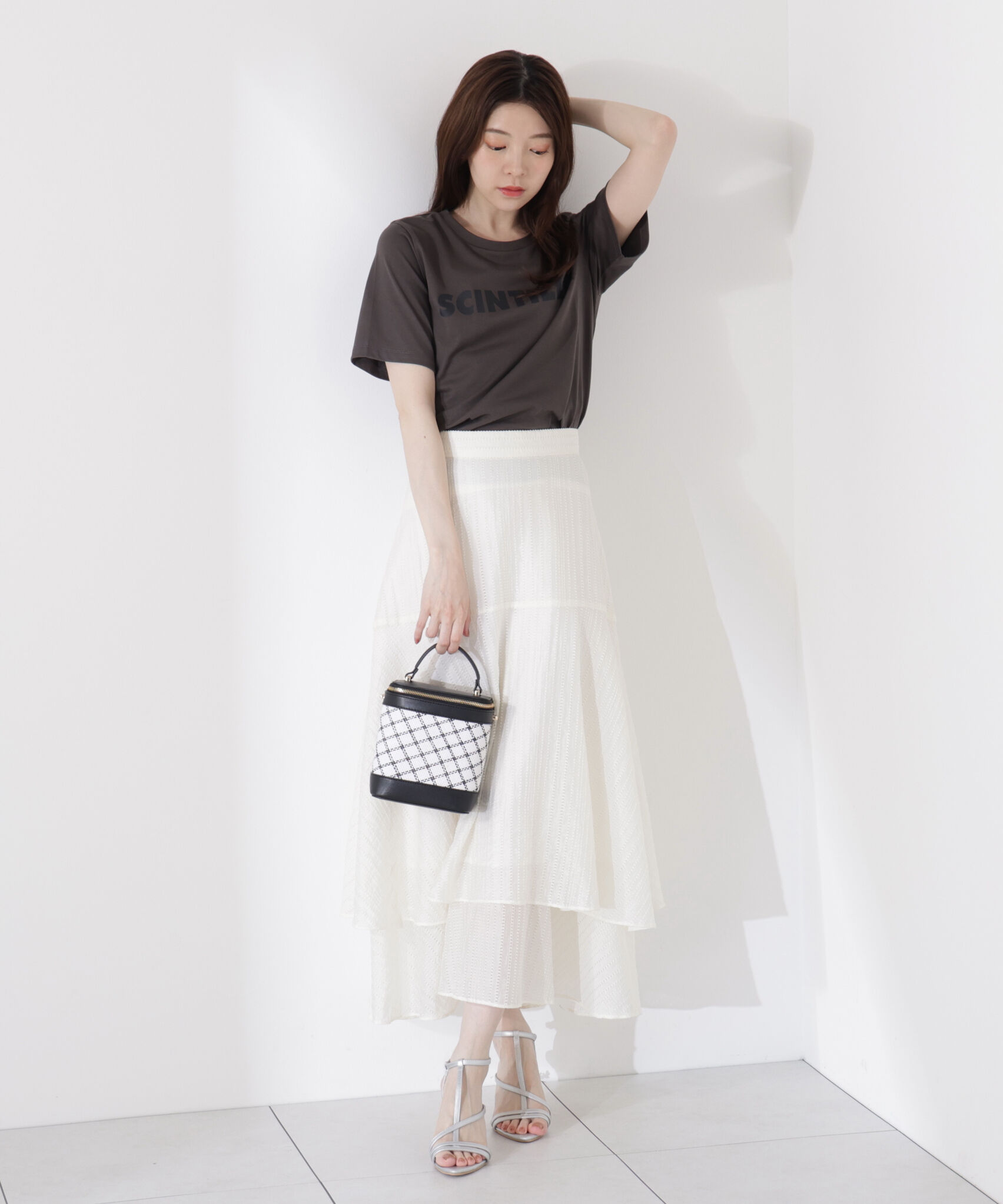 PROPORTION BODY DRESSING「＜ウォッシャブル＞ゴシックロゴTシャツ」|Tシャツ・カットソー|