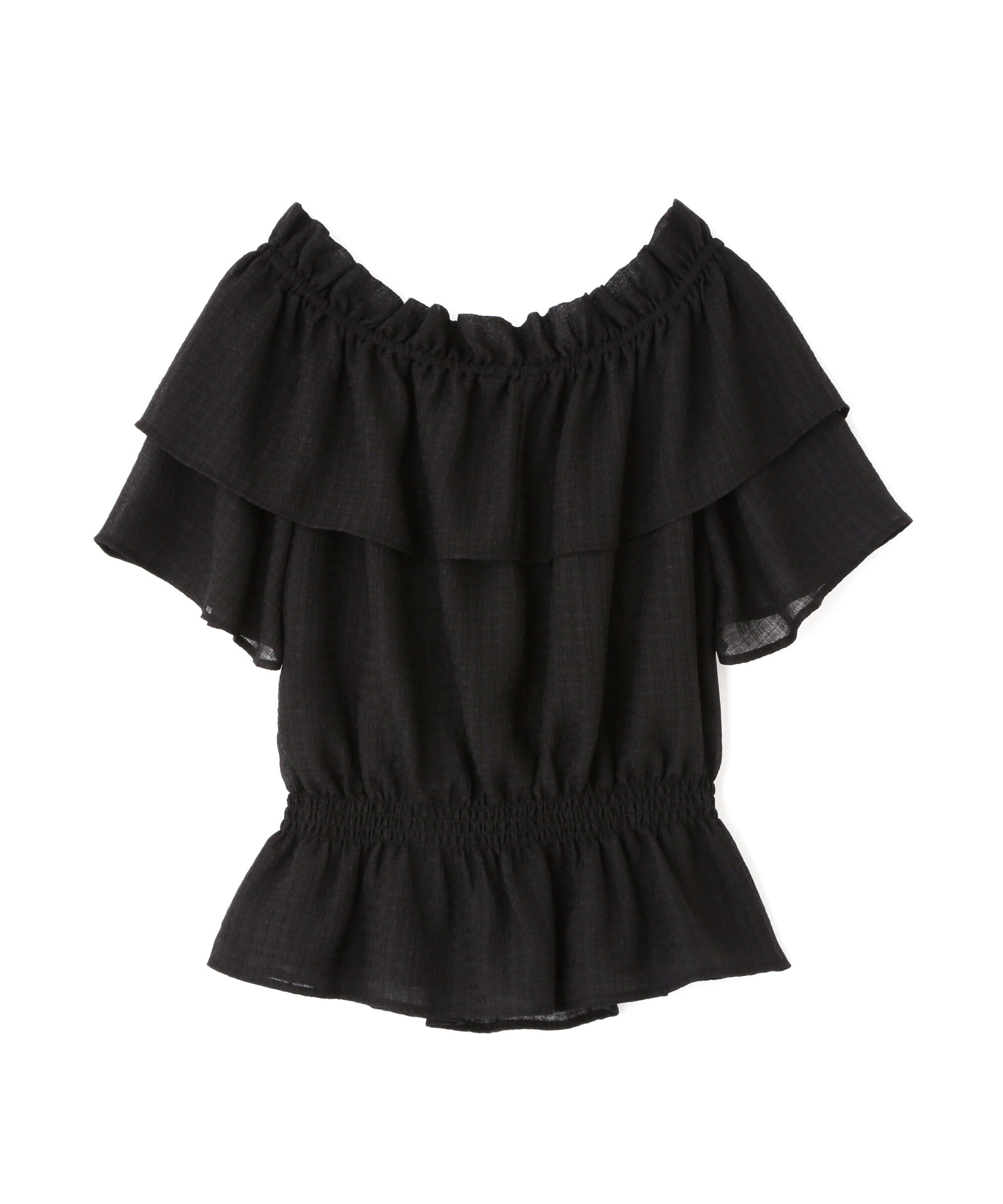 PROPORTION BODY DRESSING「＜ウォッシャブル＞2wayギャザーペプラムブラウス」|シャツ・ブラウス|