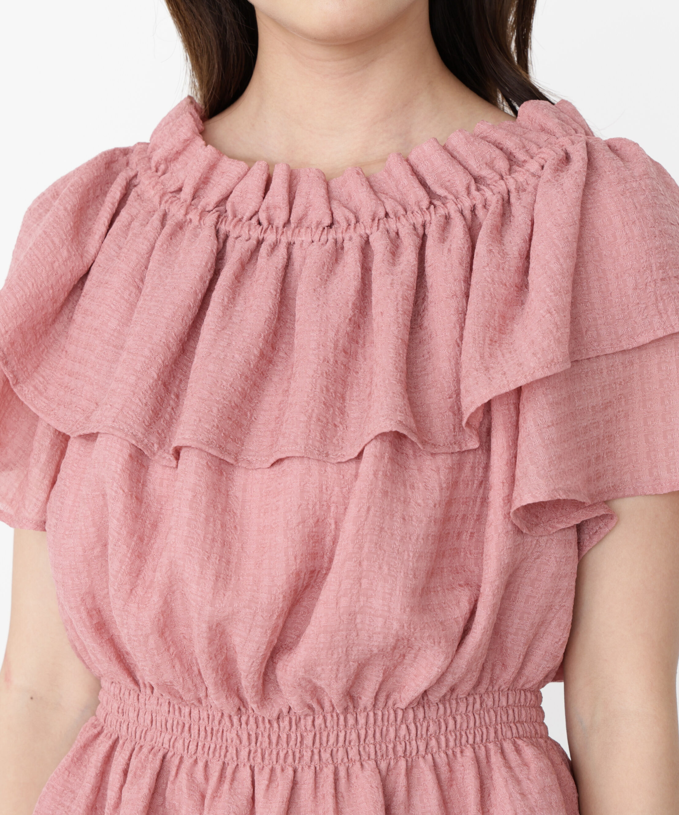 PROPORTION BODY DRESSING「＜ウォッシャブル＞2wayギャザーペプラムブラウス」|シャツ・ブラウス|