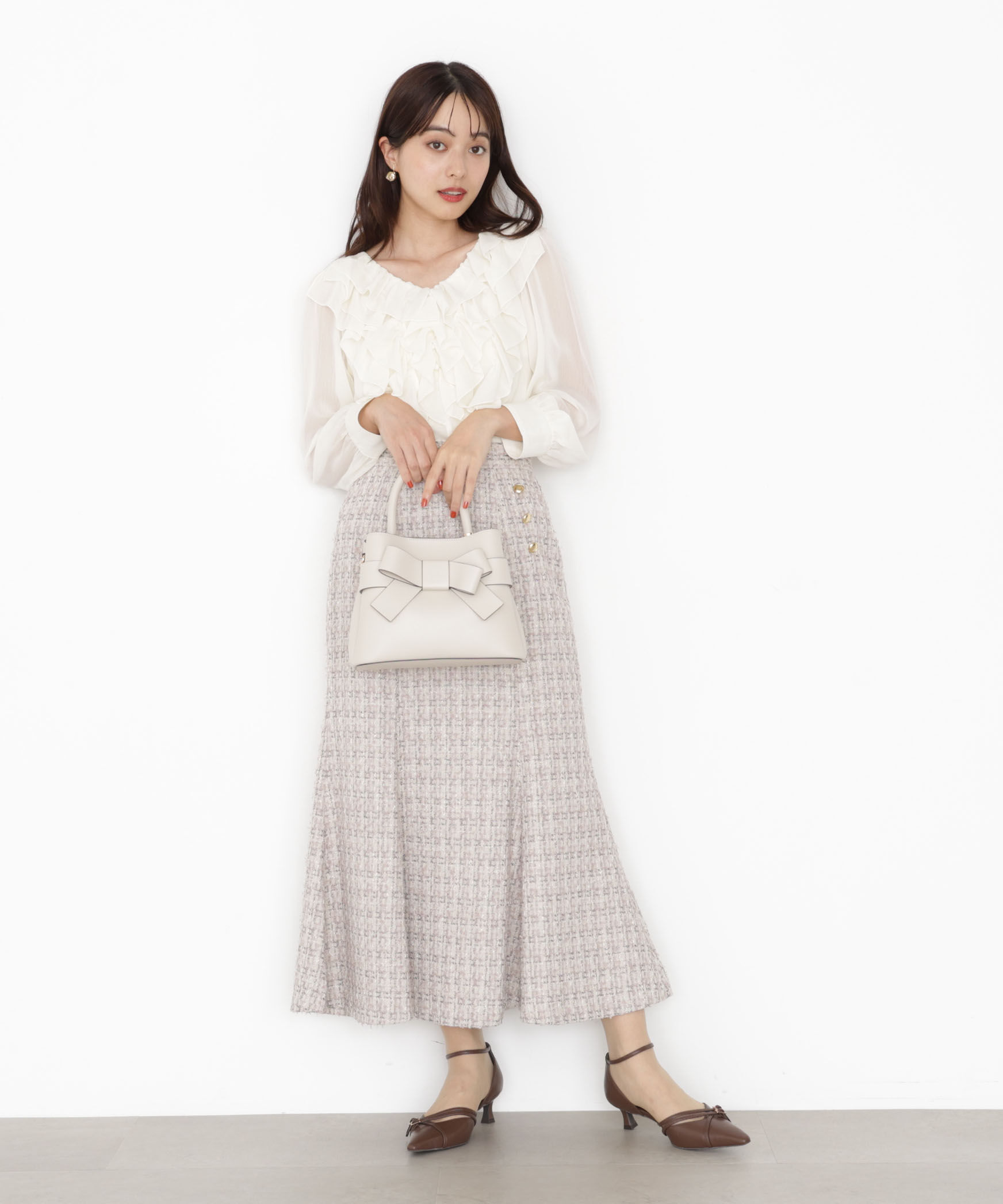 PROPORTION BODY DRESSING「ラメツイードマーメイドスカート 25AW」|スカート|