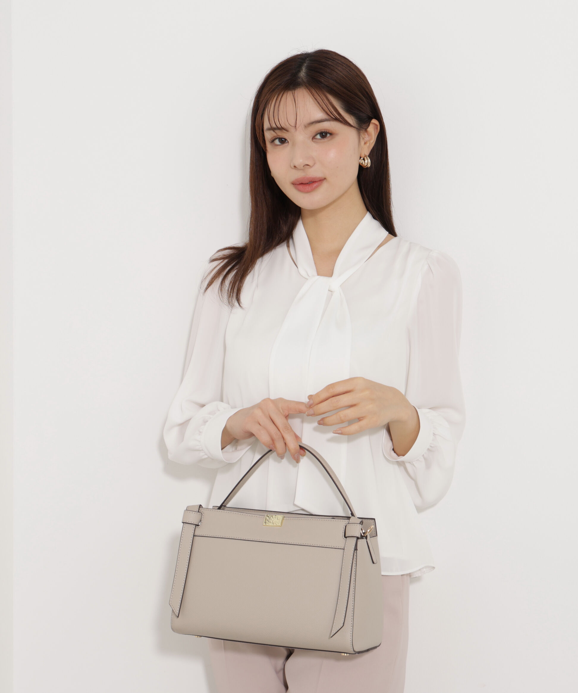 PROPORTION BODY DRESSING「＜ウォッシャブル＞2wayリボンタック付きブラウス」|シャツ・ブラウス|