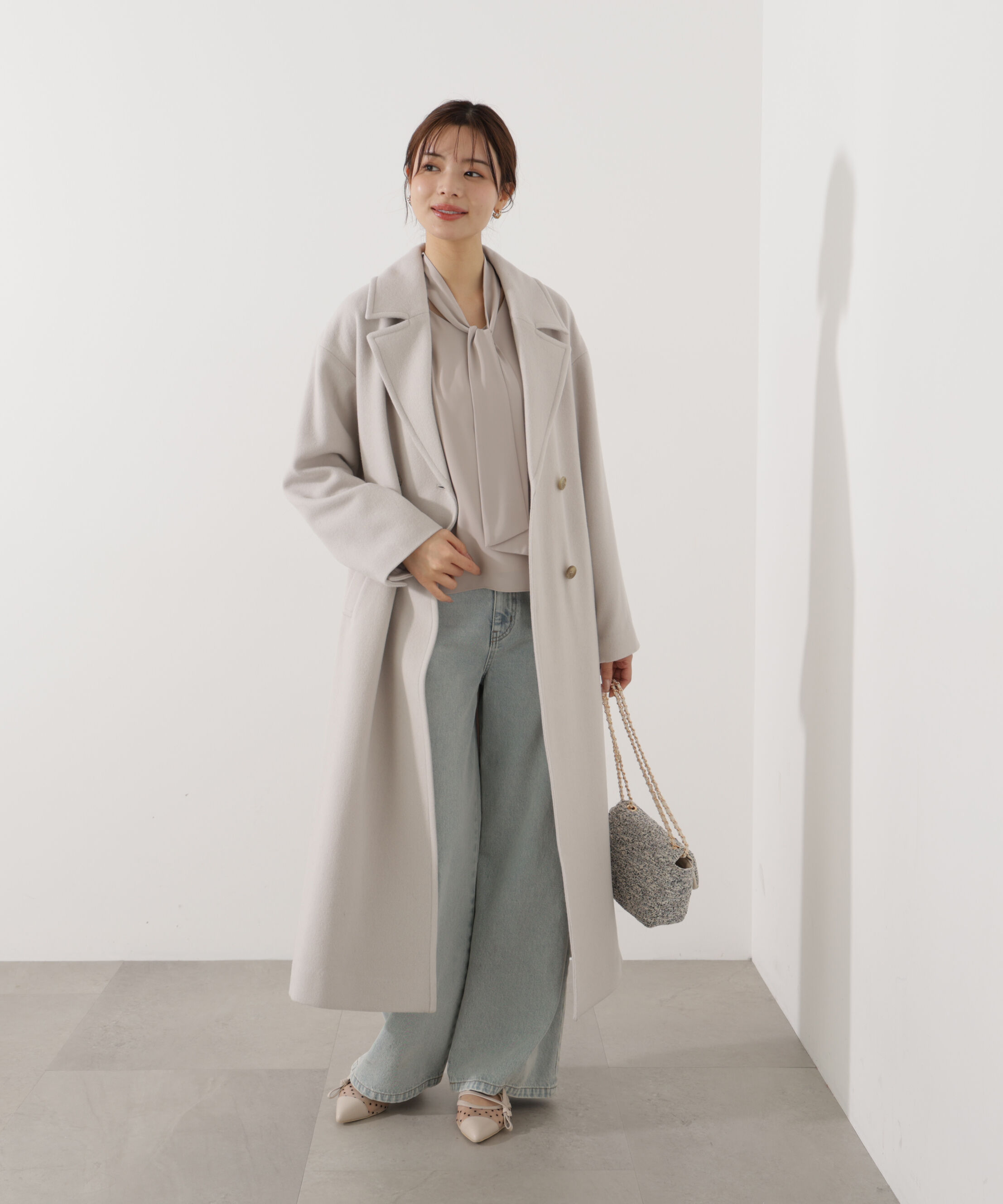 PROPORTION BODY DRESSING「＜ウォッシャブル＞2wayリボンタック付きブラウス」|シャツ・ブラウス|