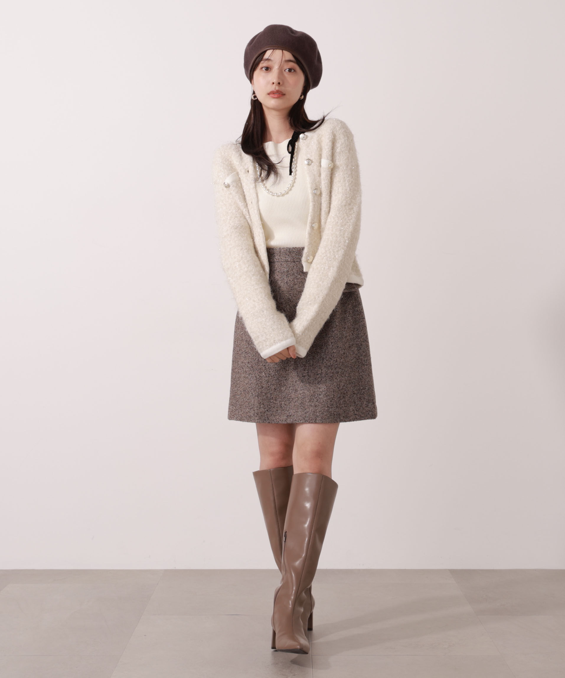 PROPORTION BODY DRESSING「ツイードミニスカート」|スカート|