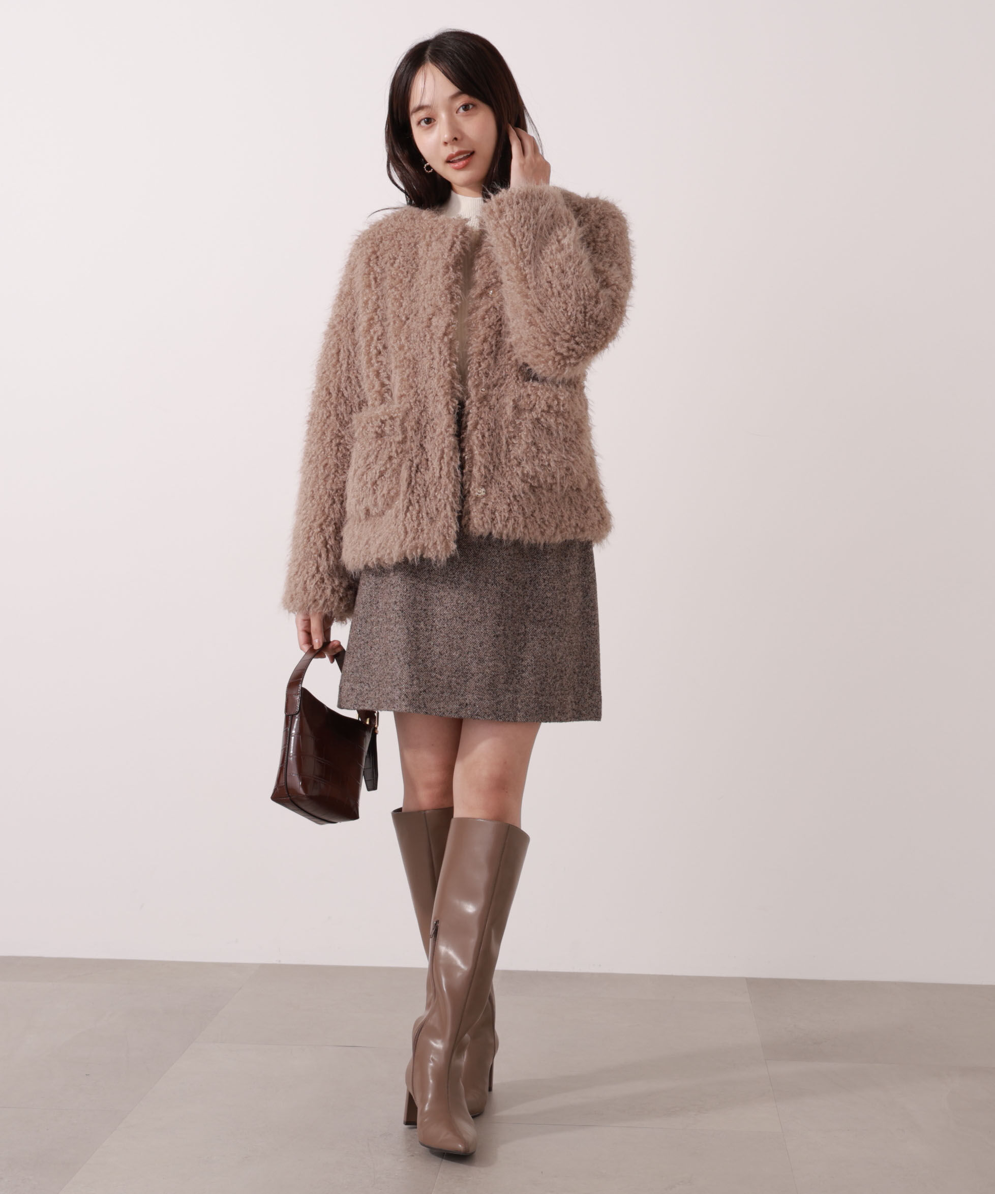 PROPORTION BODY DRESSING「ツイードミニスカート」|スカート|