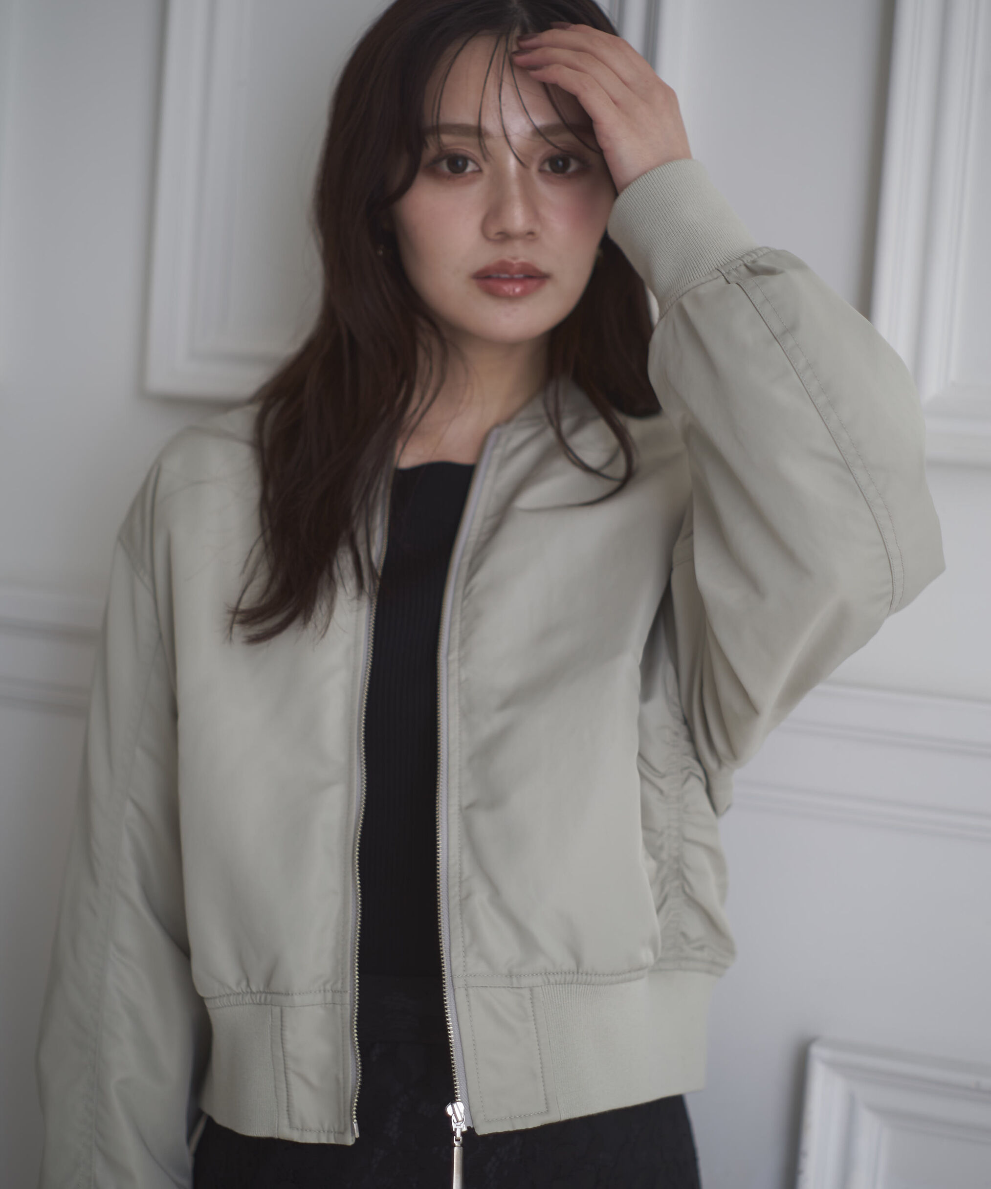 PROPORTION BODY DRESSING「中綿ブルゾン」|ブルゾン・スタジャン|カーキ