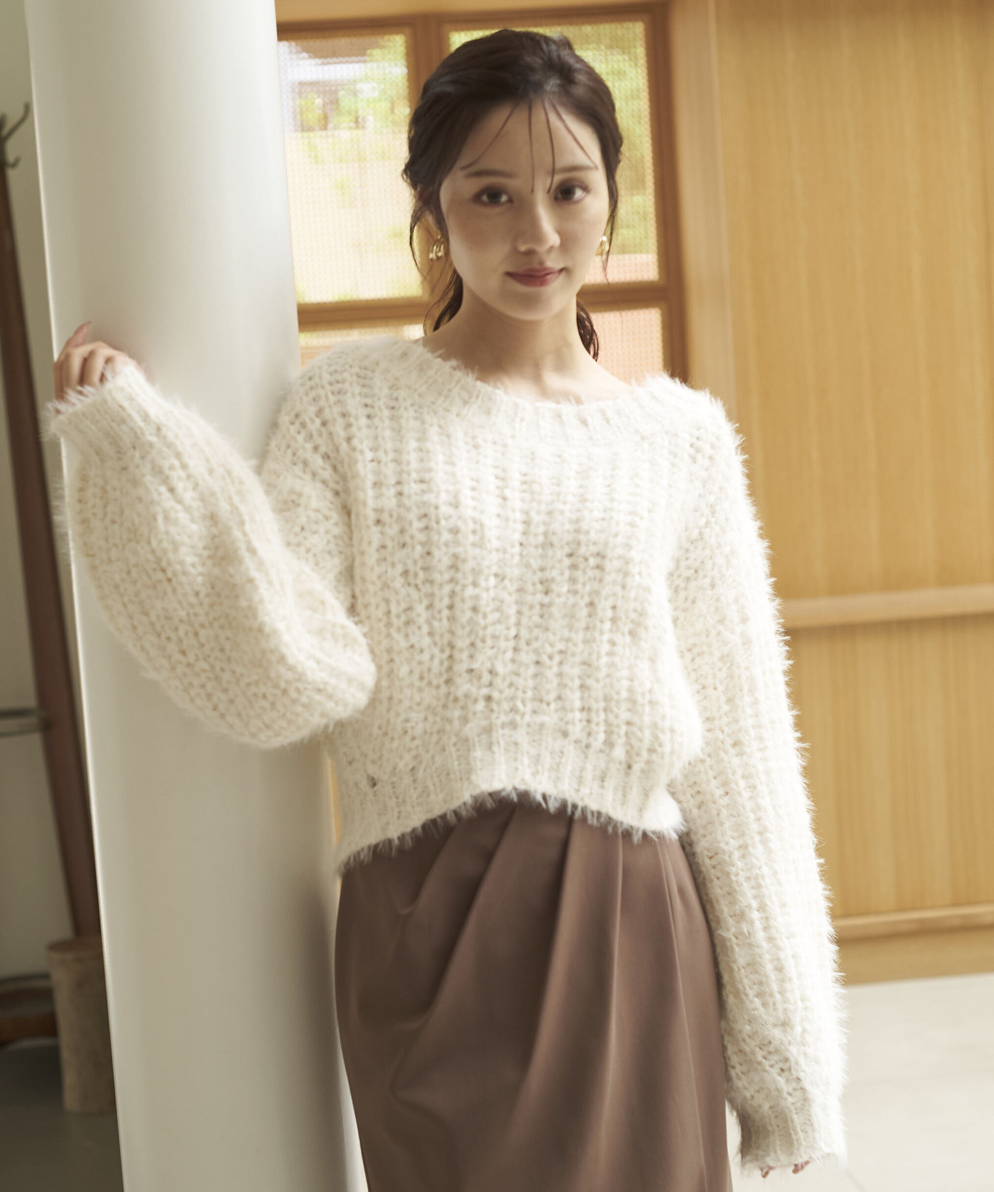 PROPORTION BODY DRESSING「ローゲージざっくりニット」|ニット・セーター|エクリュ1