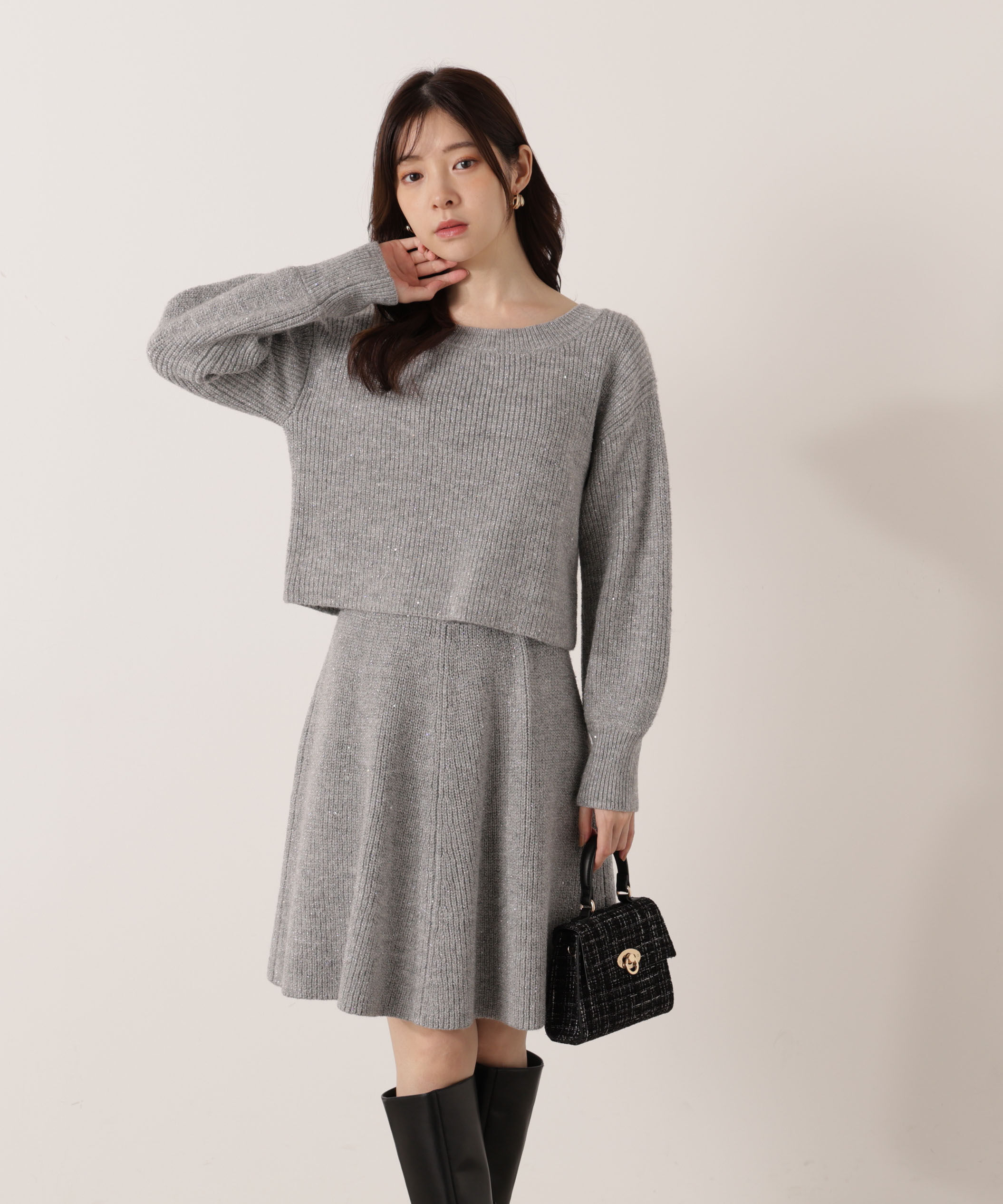 PROPORTION BODY DRESSING「片畦ミニSETUP  25AW」|ワンピース|