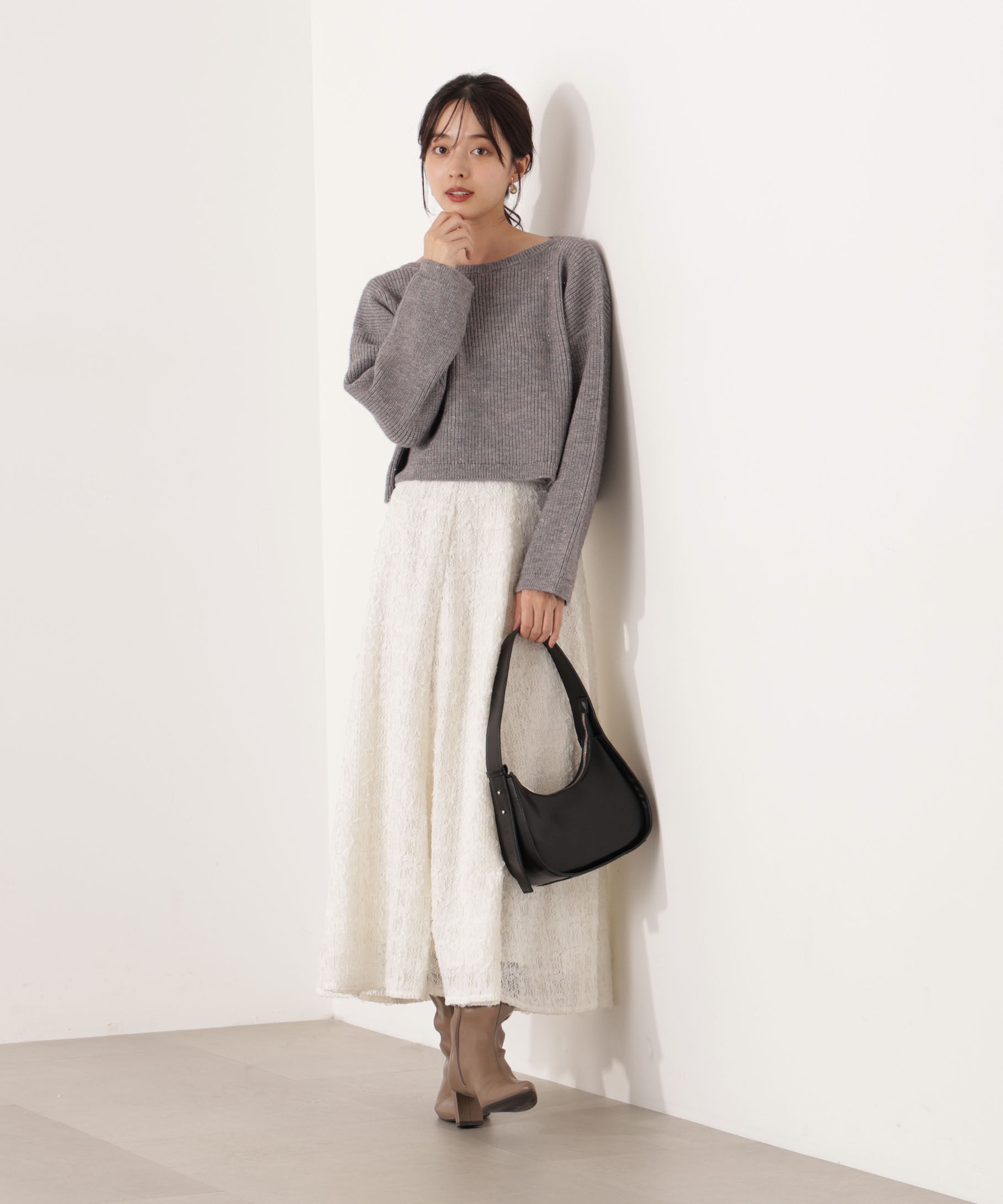 PROPORTION BODY DRESSING「アンジェリーナボックスニット  25AW 」|ニット・セーター|