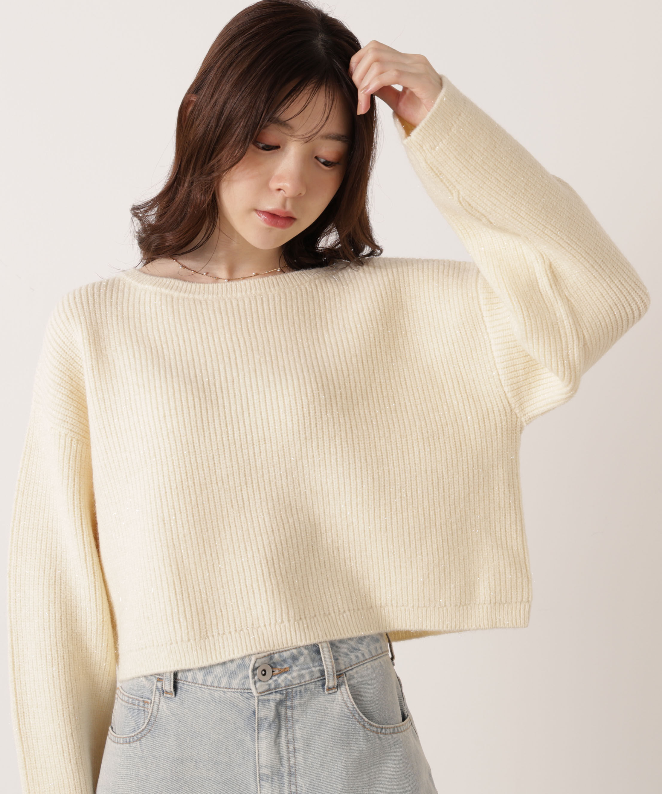 PROPORTION BODY DRESSING「アンジェリーナボックスニット  25AW 」|ニット・セーター|