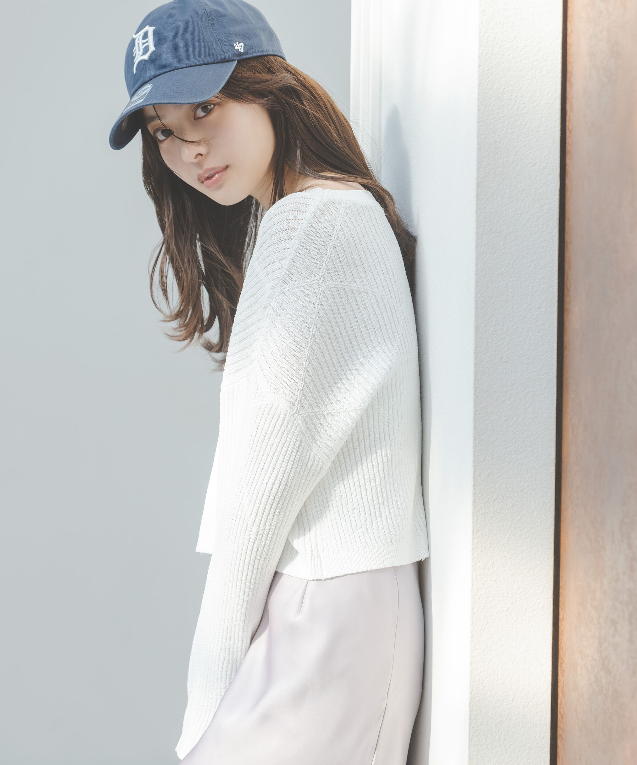 PROPORTION BODY DRESSING「ラメ入りアイレットボクシーニット」|ニット・セーター|