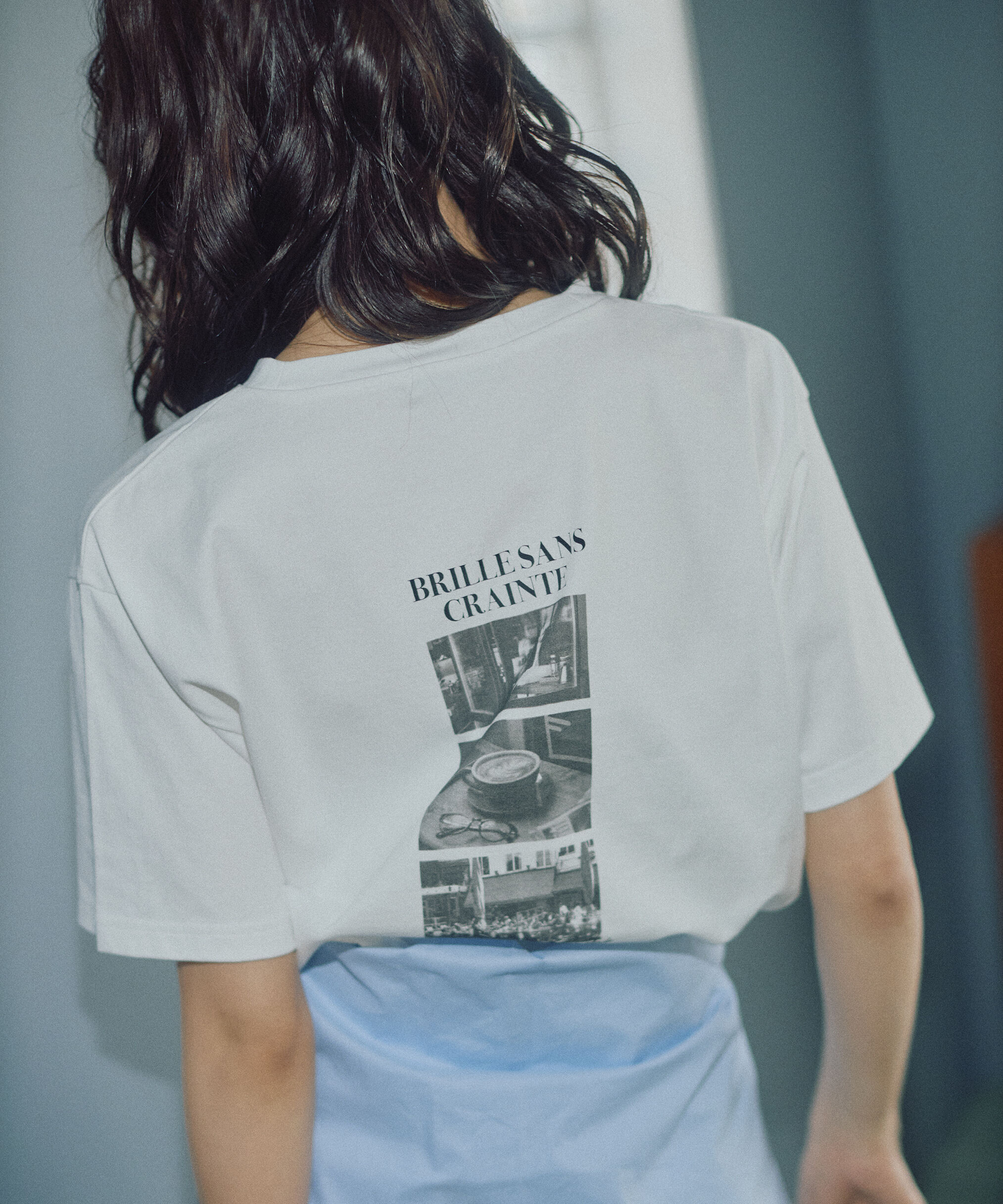 PROPORTION BODY DRESSING「〈a/mie〉フォトプリントT　26SS　」|Tシャツ・カットソー|ホワイト②1