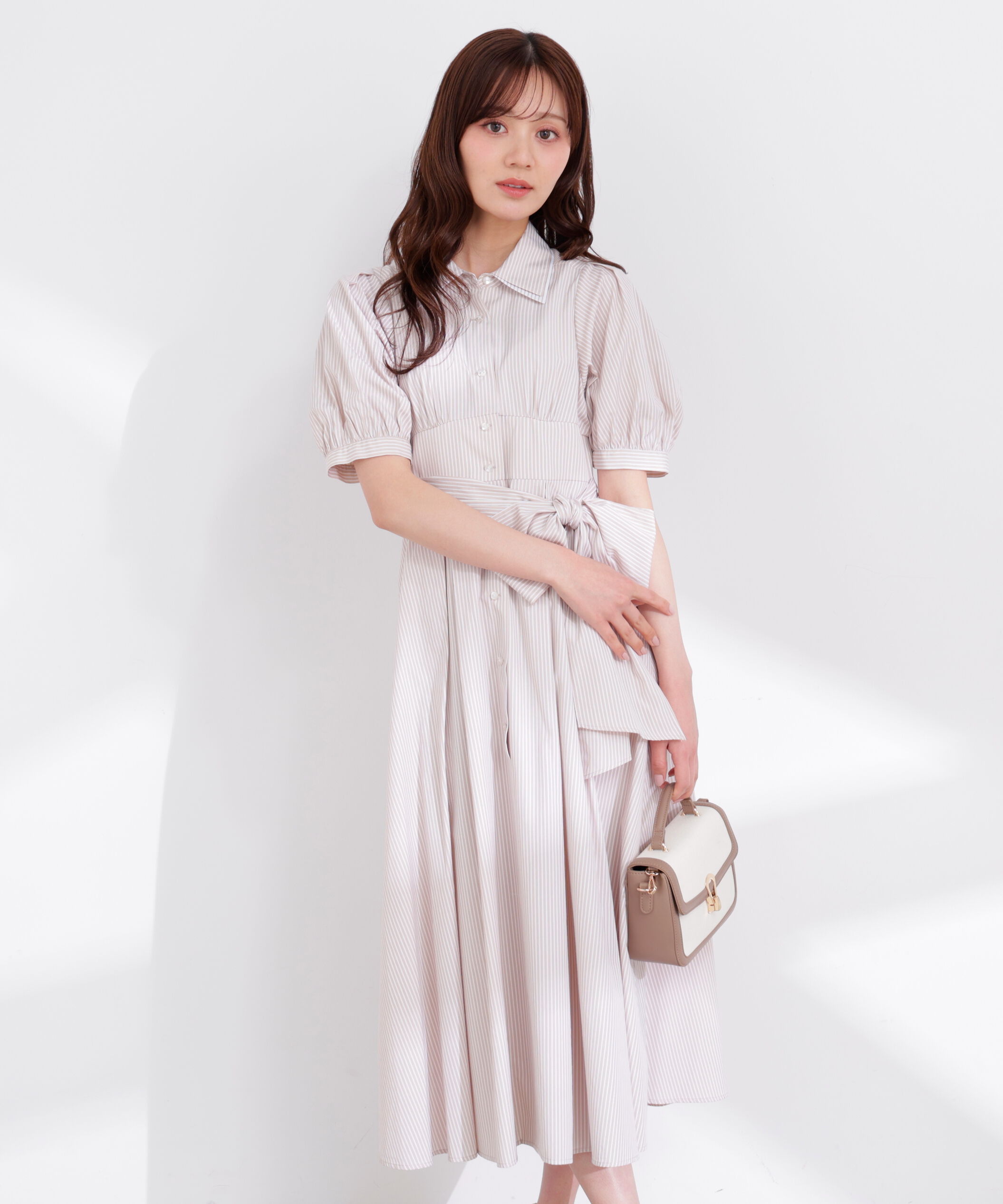 PROPORTION BODY DRESSING「レイヤードカラーシャツワンピース 26SS」|ワンピース|