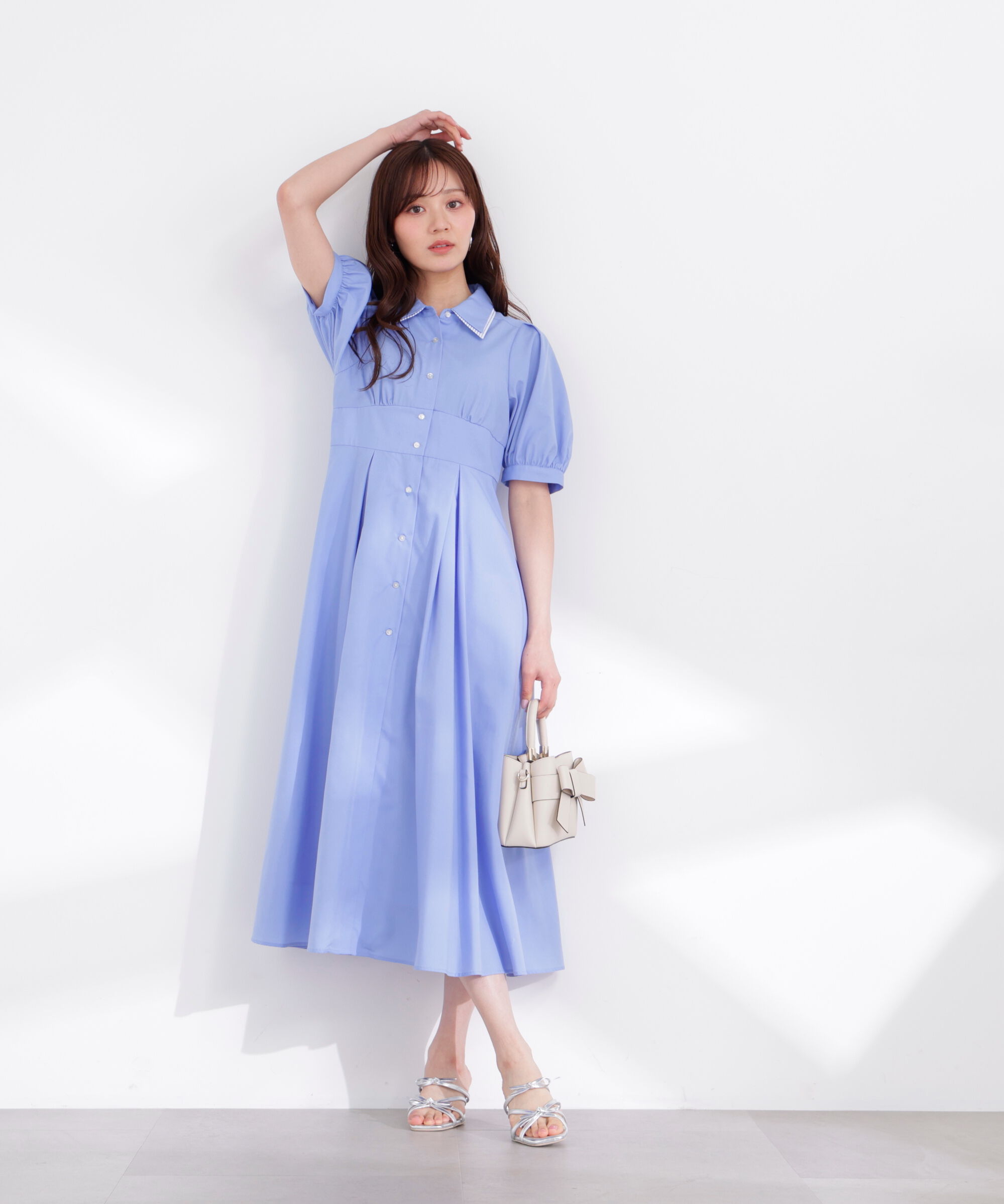 PROPORTION BODY DRESSING「レイヤードカラーシャツワンピース 26SS」|ワンピース|