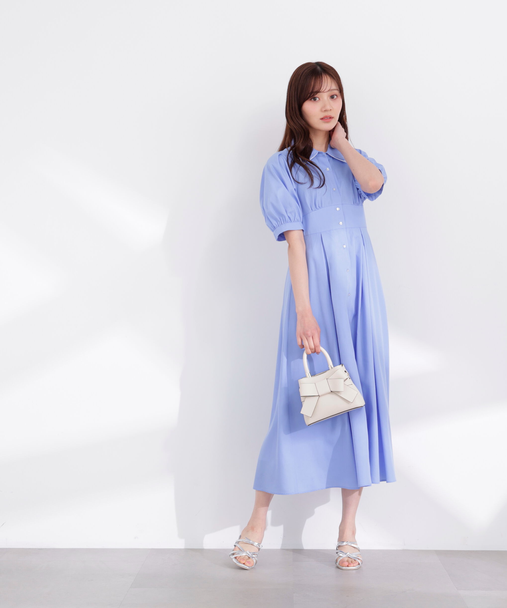 PROPORTION BODY DRESSING「レイヤードカラーシャツワンピース 26SS」|ワンピース|