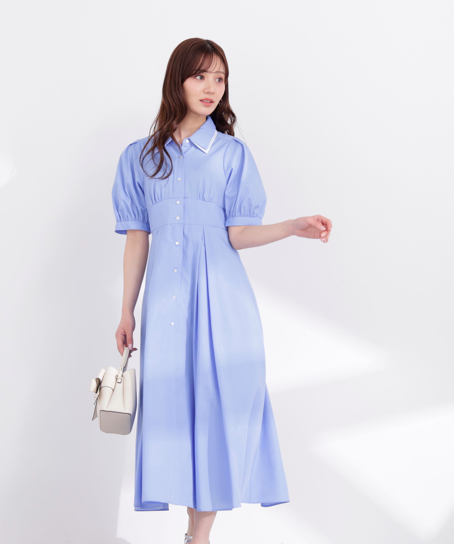 PROPORTION BODY DRESSING「レイヤードカラーシャツワンピース 26SS」|ワンピース|