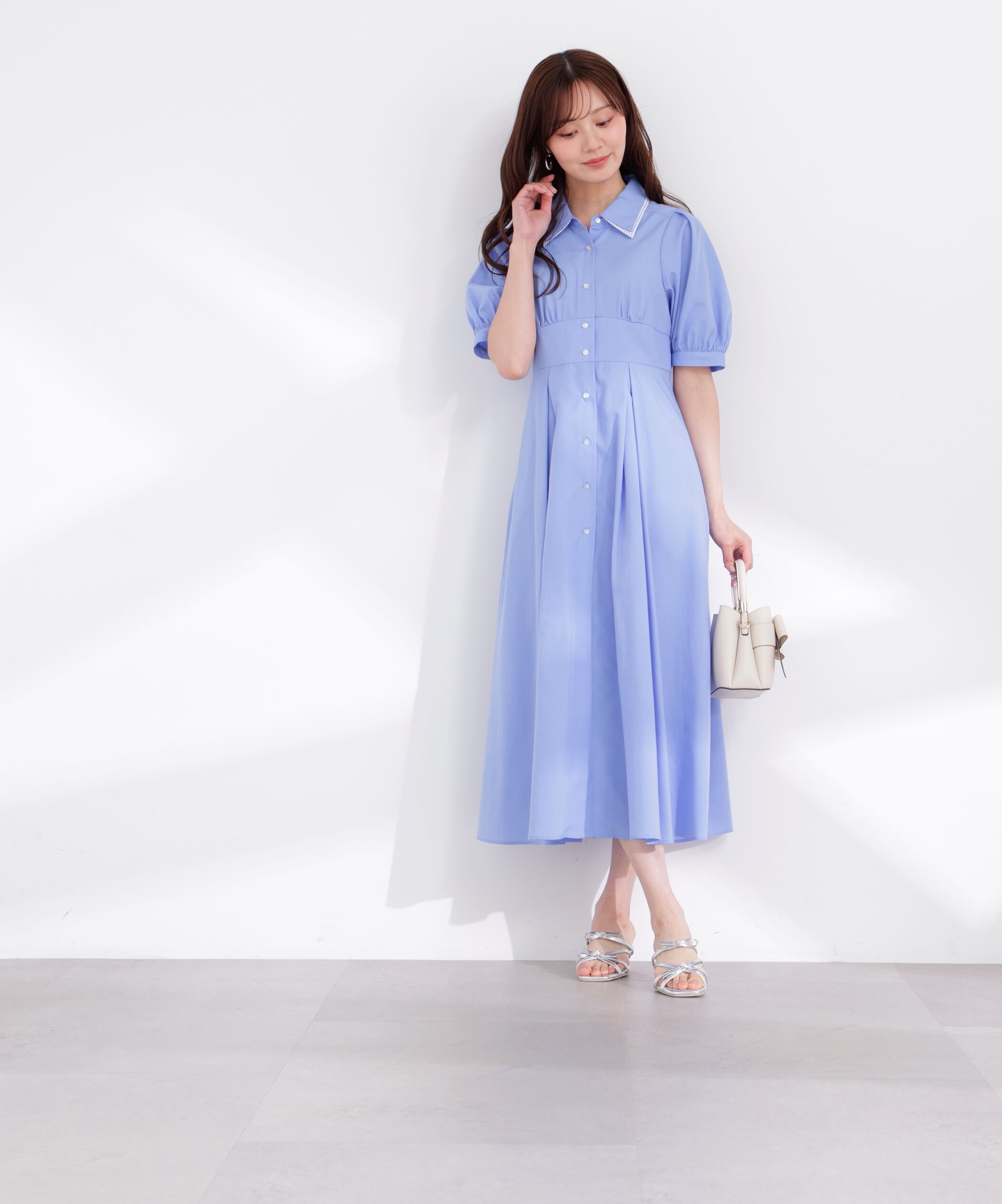 PROPORTION BODY DRESSING「レイヤードカラーシャツワンピース 26SS」|ワンピース|