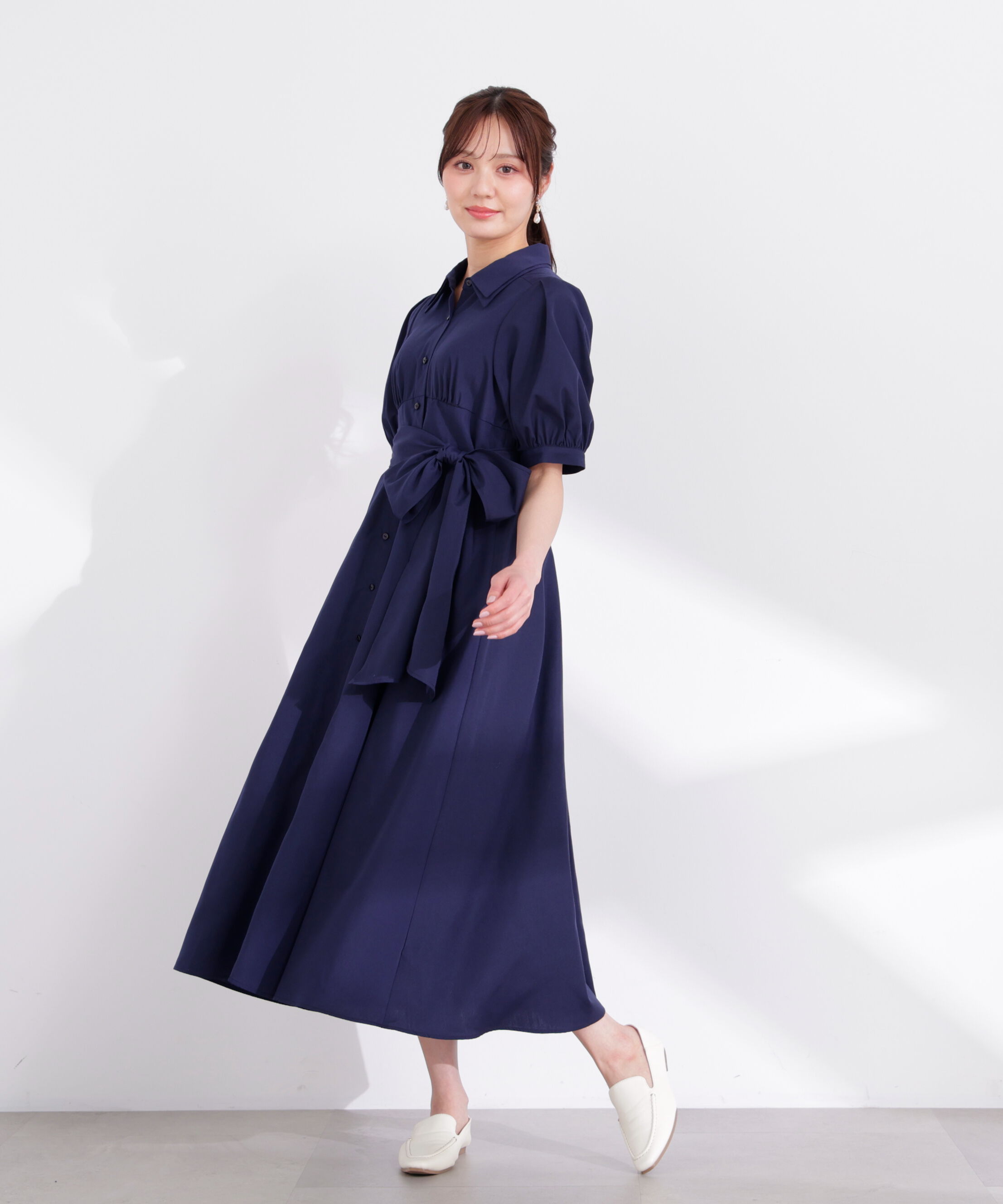 PROPORTION BODY DRESSING「レイヤードカラーシャツワンピース 26SS」|ワンピース|