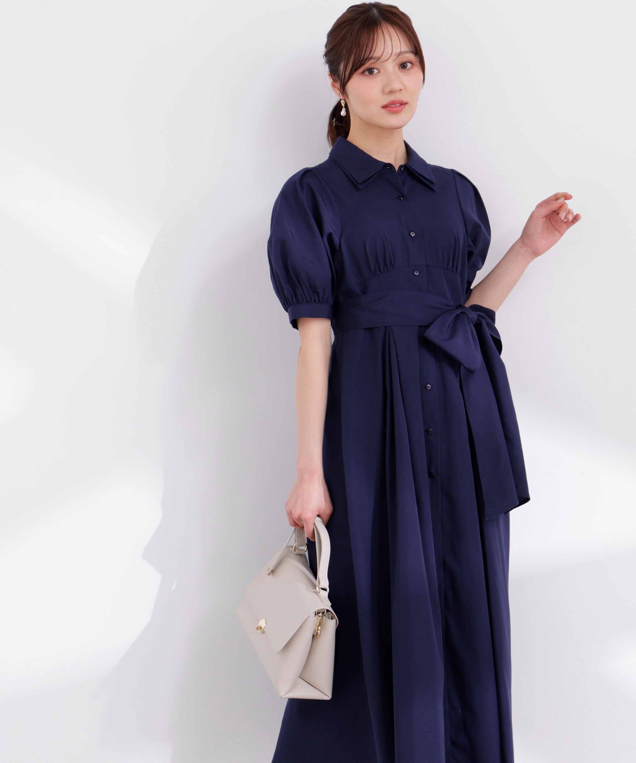 PROPORTION BODY DRESSING「レイヤードカラーシャツワンピース 26SS」|ワンピース|