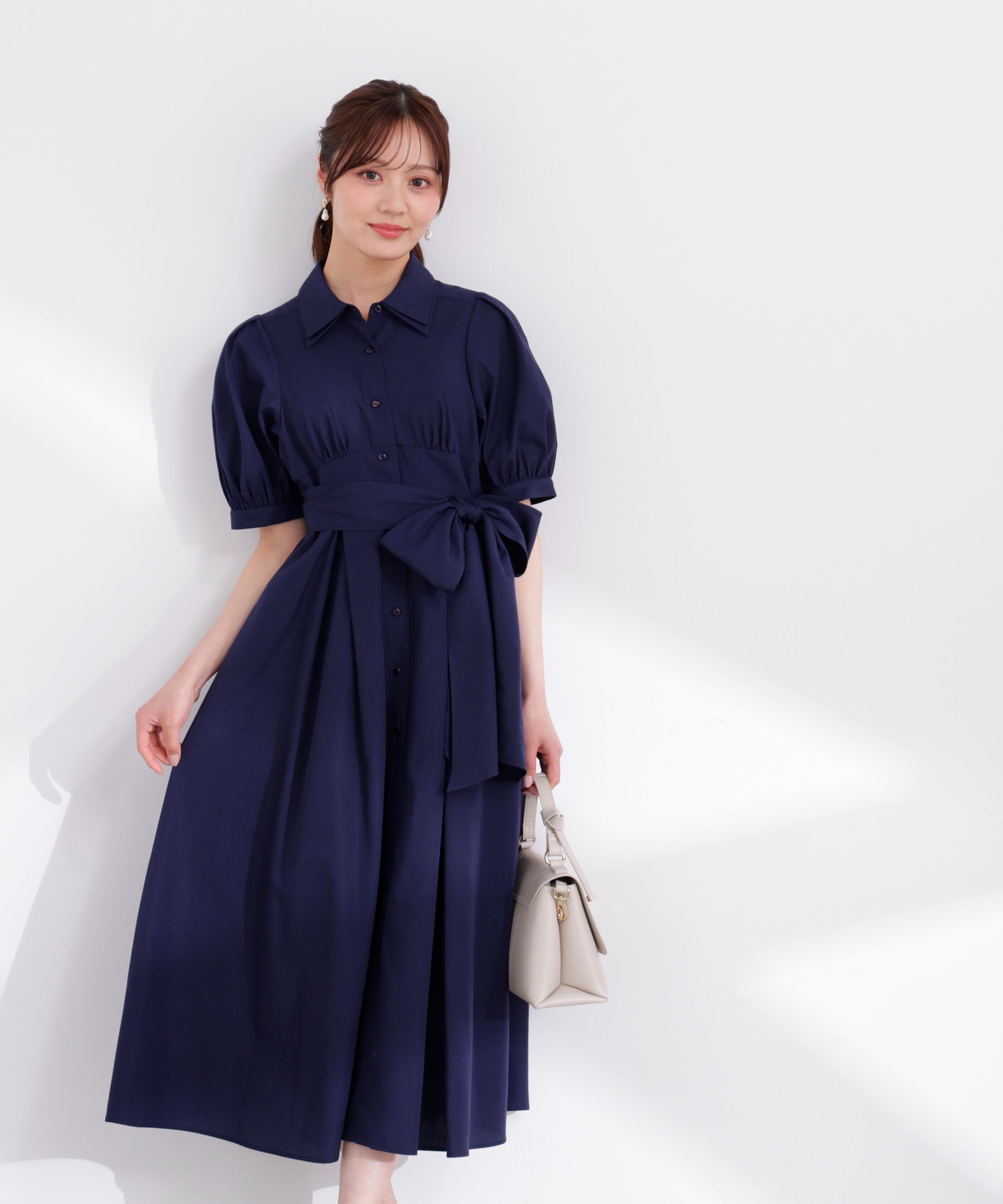 PROPORTION BODY DRESSING「レイヤードカラーシャツワンピース 26SS」|ワンピース|