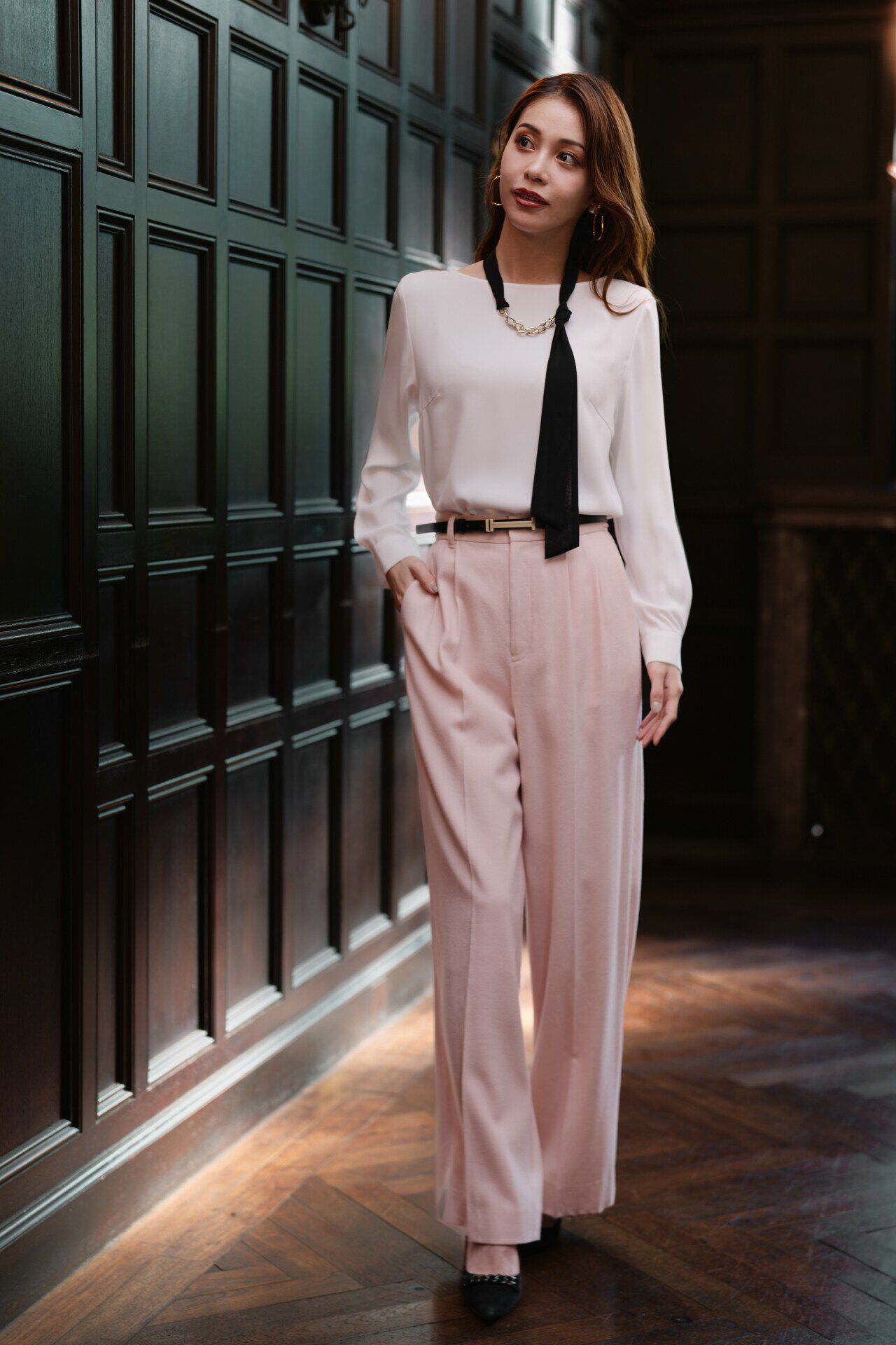  「◆ハイカウントフラノセミワイドパンツ」|その他|